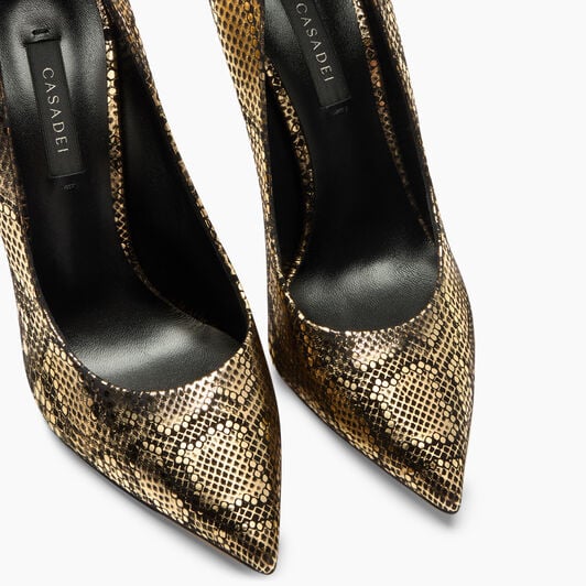 Casadei Blade Goldfinger Pump Goldfinger 1F915W100TGLDFG Casadei Blade Goldfinger Pump Goldfinger 1F915W100TGLDFG