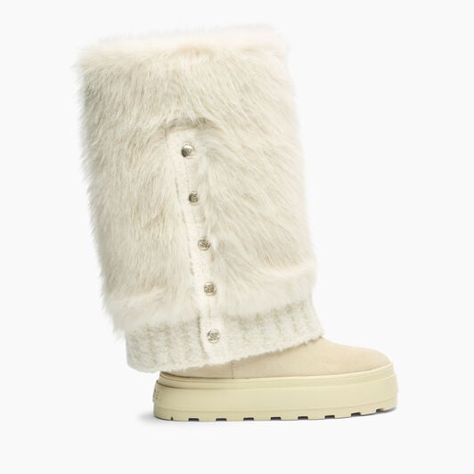 Casadei Double Face High Boot Yogurt+White 2S394A0811T0561 Casadei Double Face High Boot Yogurt+White 2S394A0811T0561