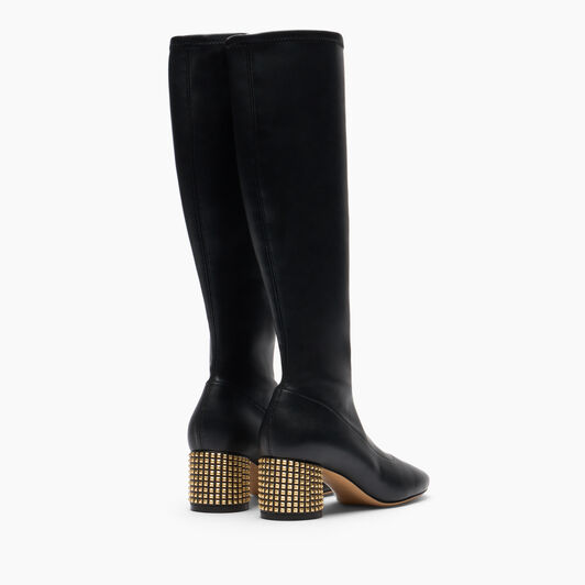 Casadei Goldmember To The Knee Black 1S383A0501C2899