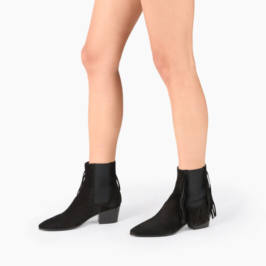 Casadei Beat Suede Ankle Boots Black 1Q203Y0501NOMAD