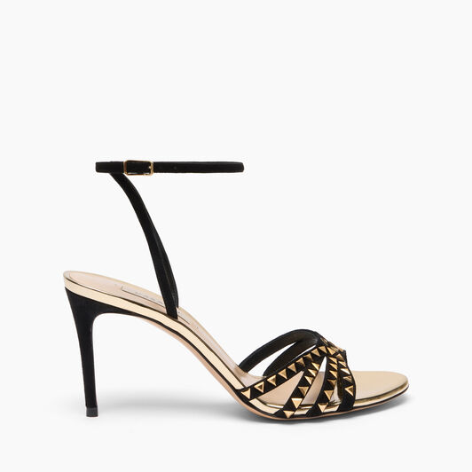 Casadei Divine Sandal Gold Black 1L408A0801C2903