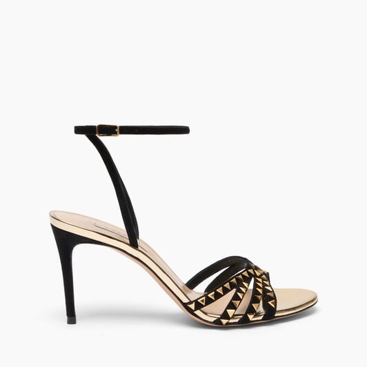 Casadei Divine Sandal Gold Black 1L408A0801C2903 Casadei Divine Sandal Gold Black 1L408A0801C2903