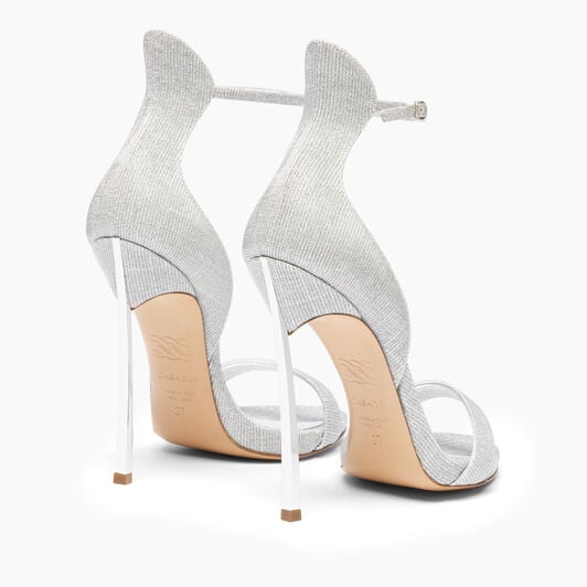 Casadei Cappa Blade Sandal Silver 1LG50D125MTRINI Casadei Cappa Blade Sandal Silver 1LG50D125MTRINI