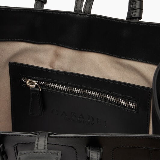 Casadei Ale Leather Bag Black 3W383W0000LOVEC Casadei Ale Leather Bag Black 3W383W0000LOVEC