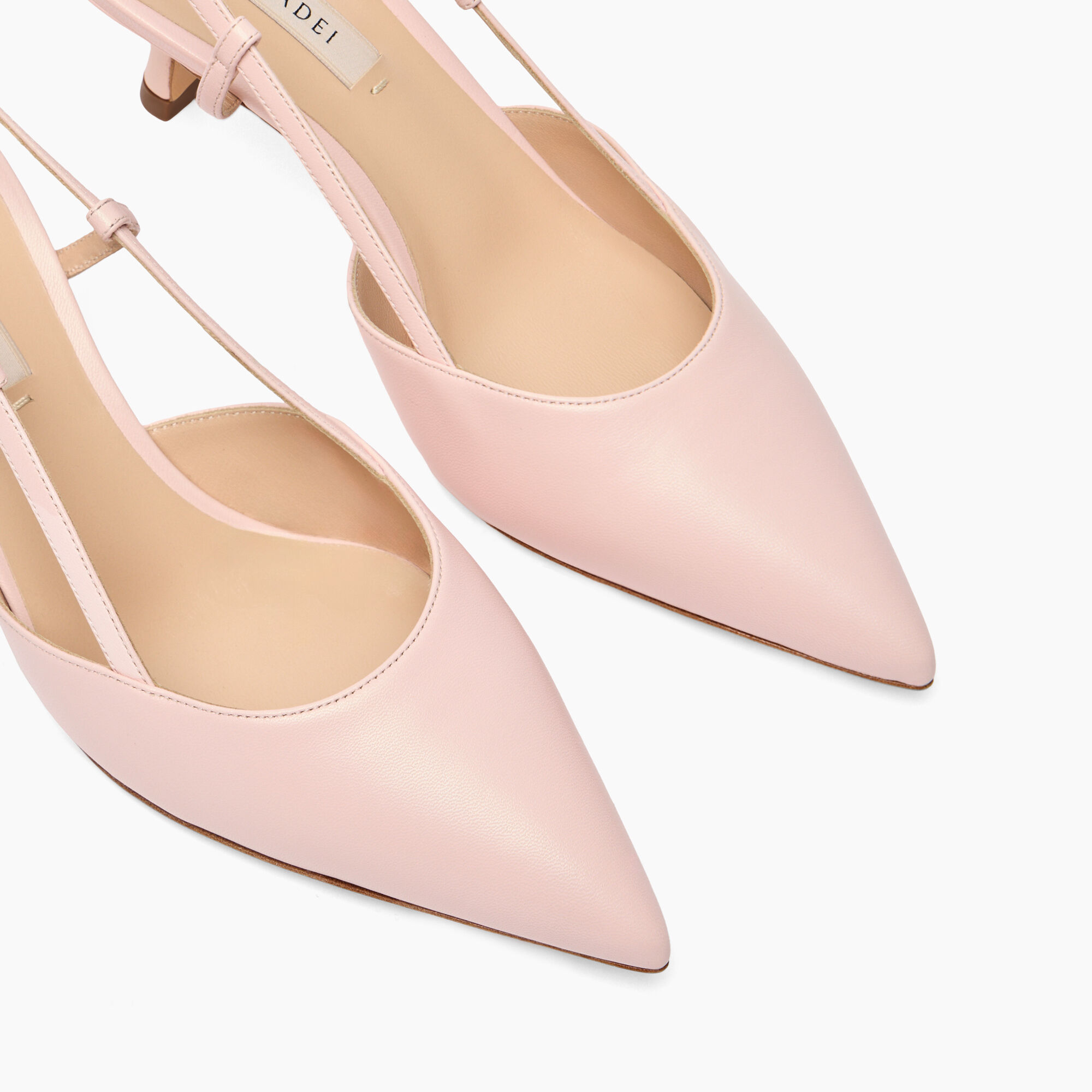 Casadei Julia Kitten Leather Slingbacks Minou 1G621J0501MINOR