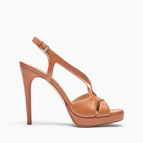Casadei Michelle Leather Sandals Caramel 1L330J1001MINOR