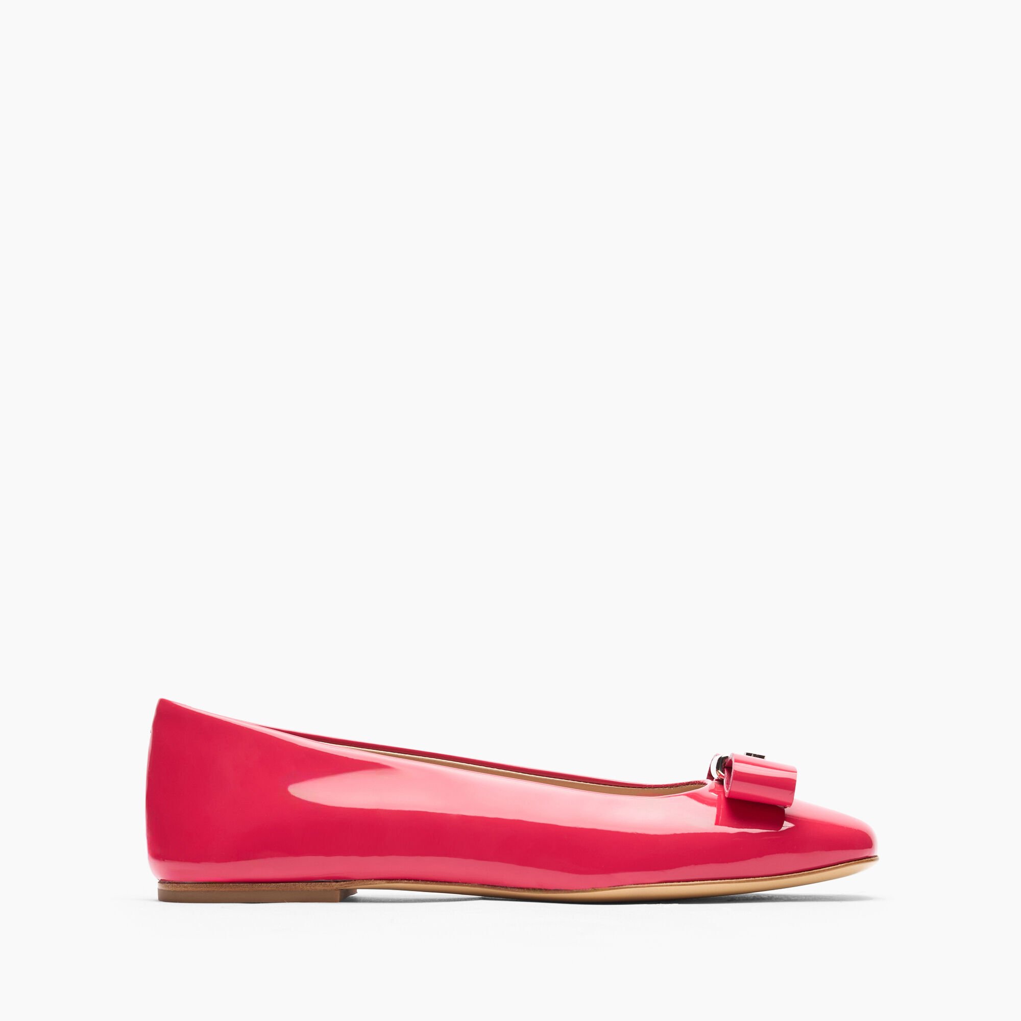 Casadei Patent Leather Ballet Flats Coral 1A274Y0101C2623
