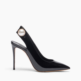 Casadei Julia Big Pink Slingbacks Black 1G635J1001TIFFA