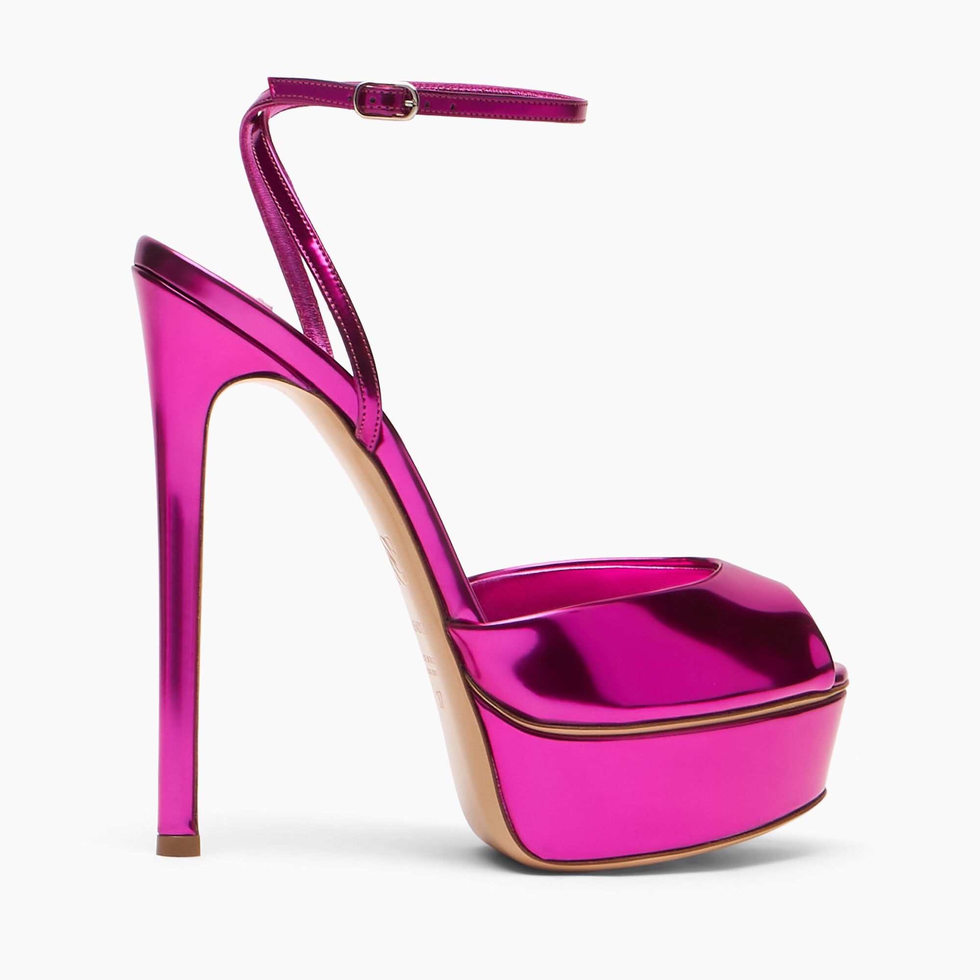 Flora Platform Interstellar Sandal in Magenta for Women | Casadei®