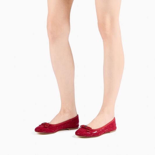 Casadei Liberty Ballet Flats Red Passion 1A291A0101C2867 Casadei Liberty Ballet Flats Red Passion 1A291A0101C2867
