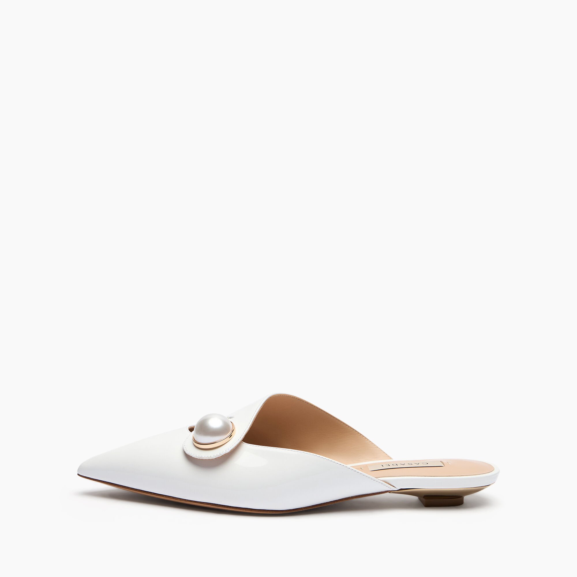 Casadei Blade Big Pink Ballet Flats Bianco 1G637J020MC2653