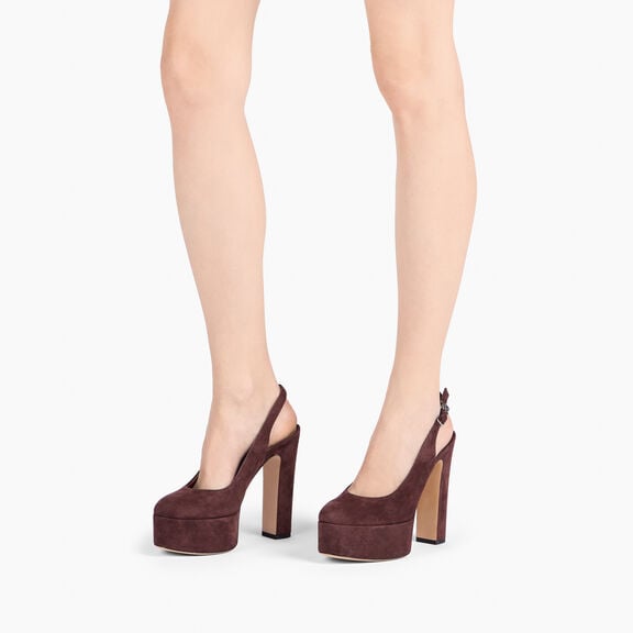 Casadei صندل باتي بلاتفورم من الشمواه Carruba 1G659A1301CAMOS Casadei صندل باتي بلاتفورم من الشمواه Carruba 1G659A1301CAMOS