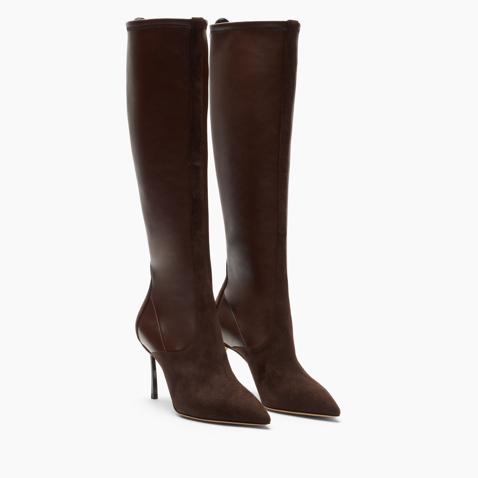Casadei Blade Sueade Debby Boot Carob + Saddle 1S413C080TT0522