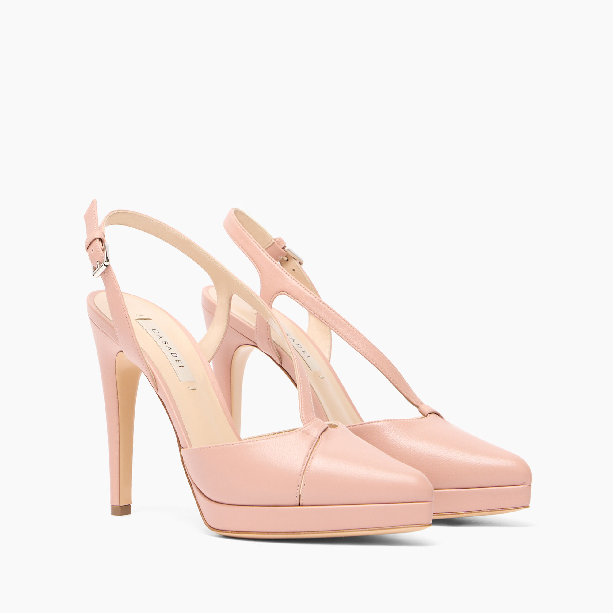Casadei Michelle Leather Slingbacks Rosè 1G644J1001MINOR