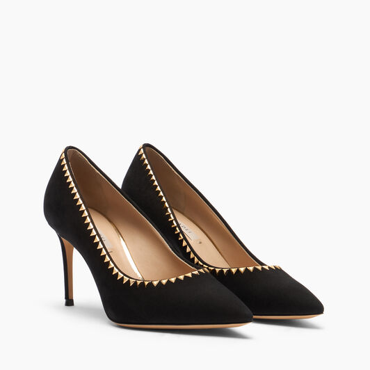 Casadei Divine Pump Julia Gold Black 1F038A0801C2903 Casadei Divine Pump Julia Gold Black 1F038A0801C2903