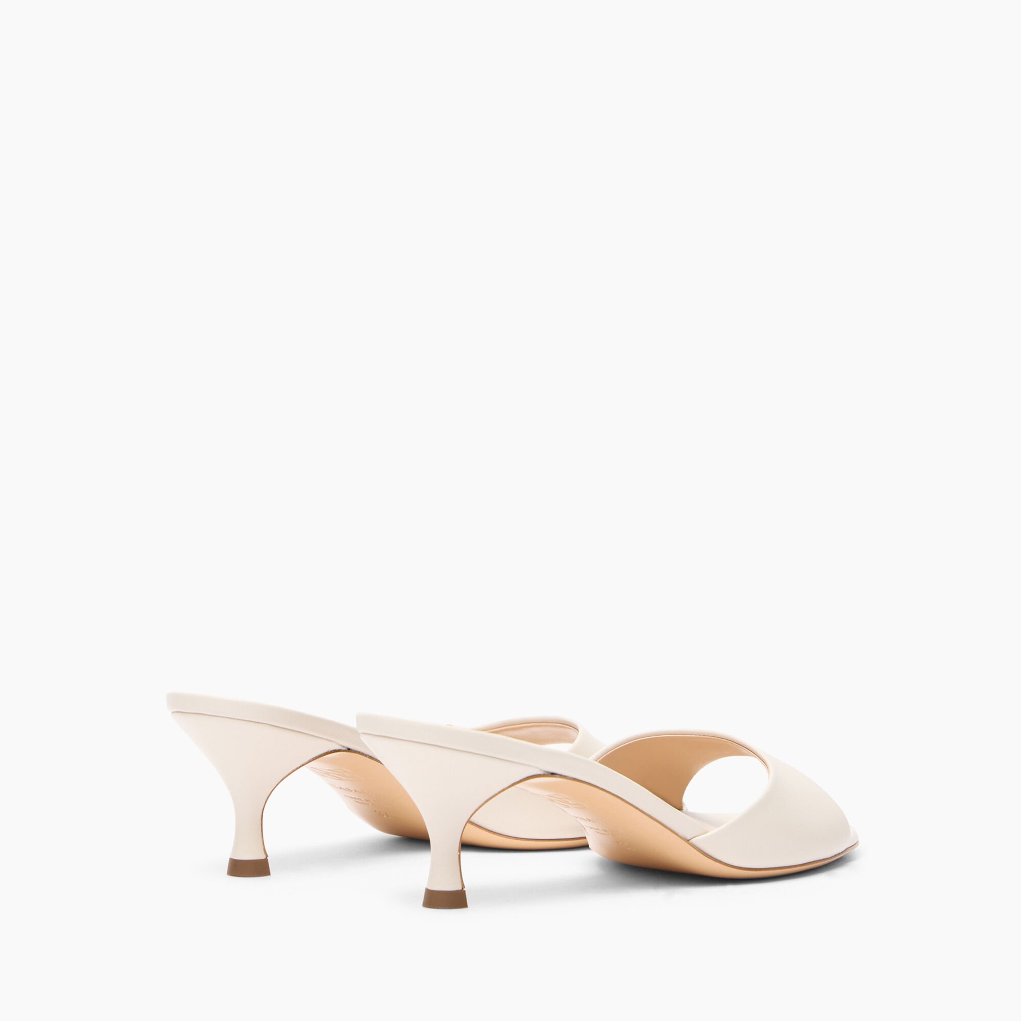 Casadei Julia Kitten Leather Mules Sasso 1M408J0501MINOR