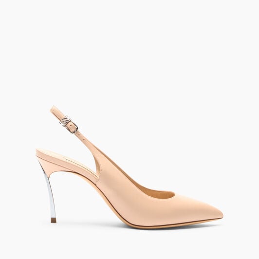 Casadei Blade Minorca Slingback Powder Pink 1G660A080MC1588 Casadei Blade Minorca Slingback Powder Pink 1G660A080MC1588