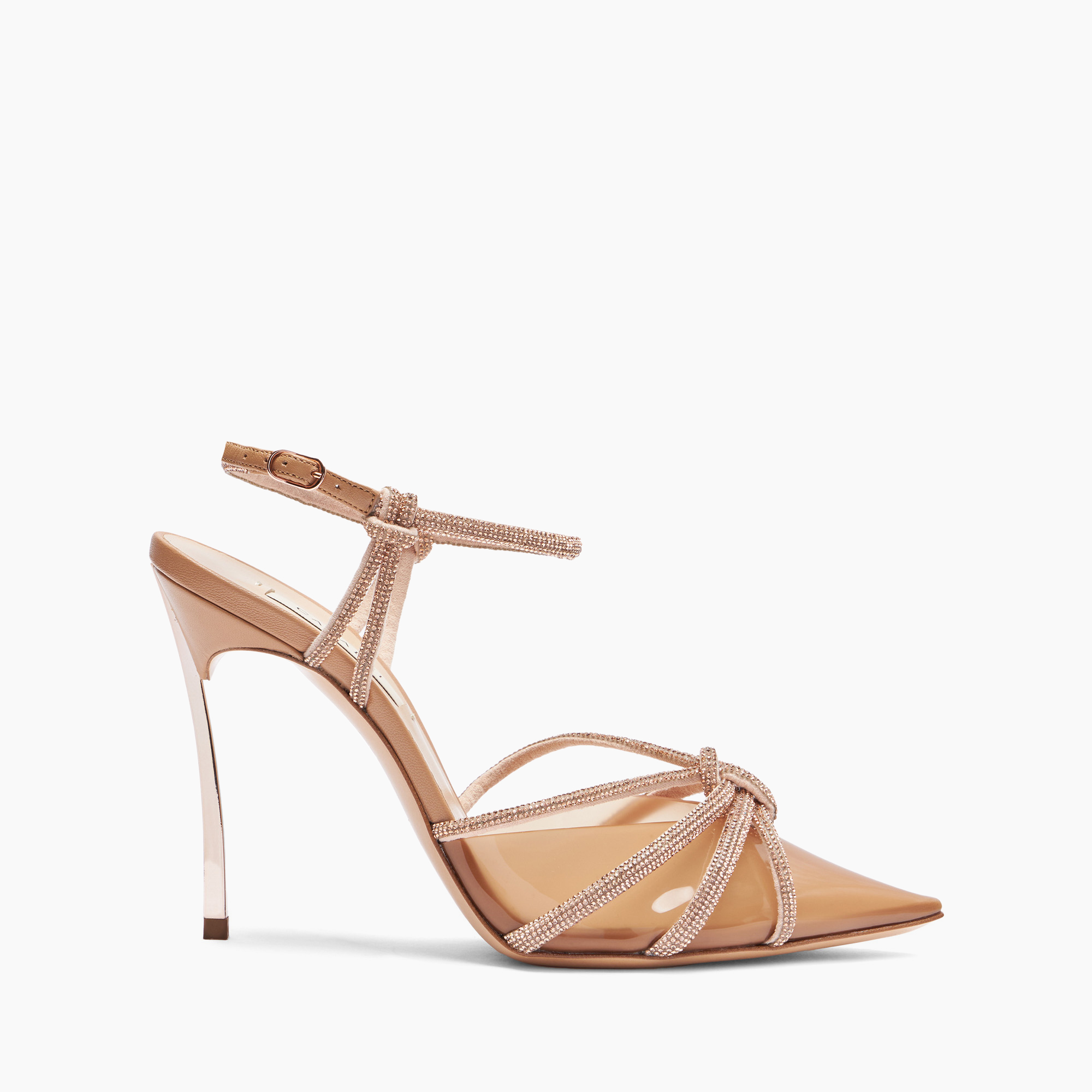 Casadei Blade C+c Pvc - Woman Pumps And Slingback Toffee And Light Peach 37 In Toffee And Light Peach