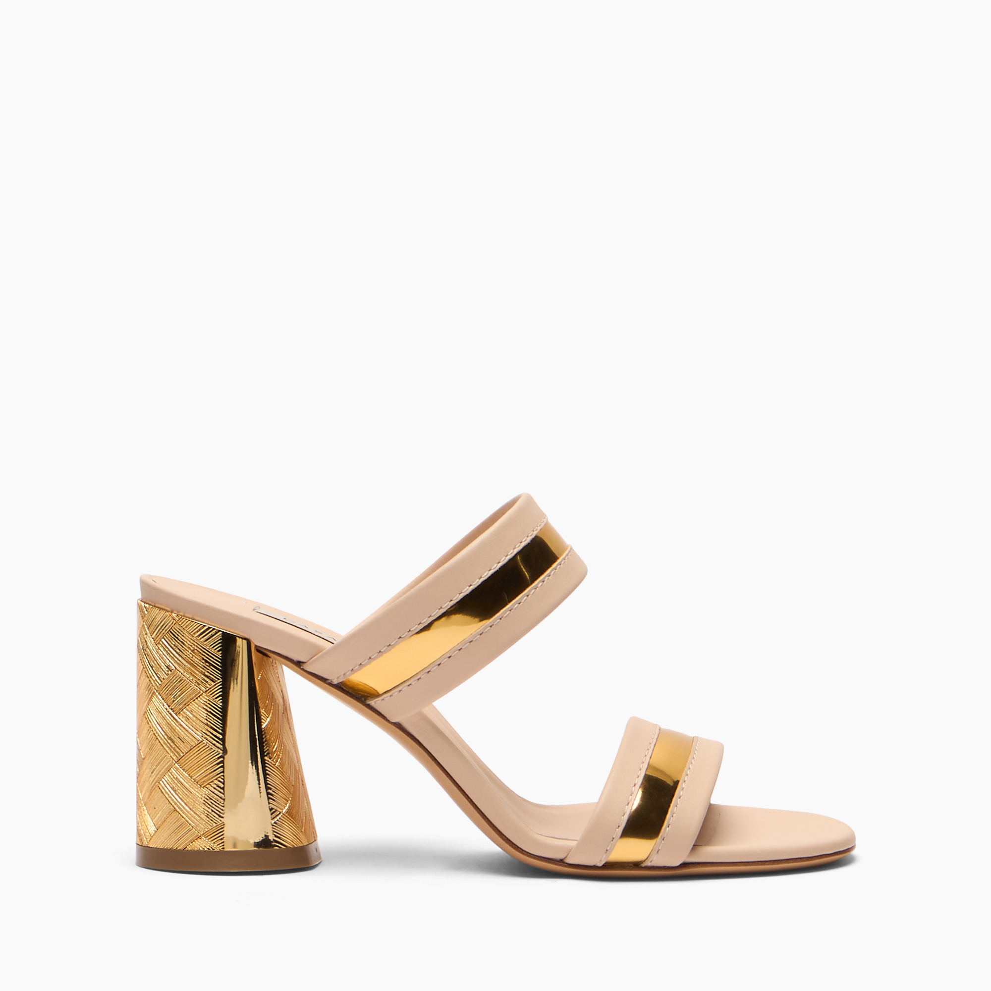 Casadei Pink/Gold Cleo Reflex Sandal - Woman Sandals Sp. 39