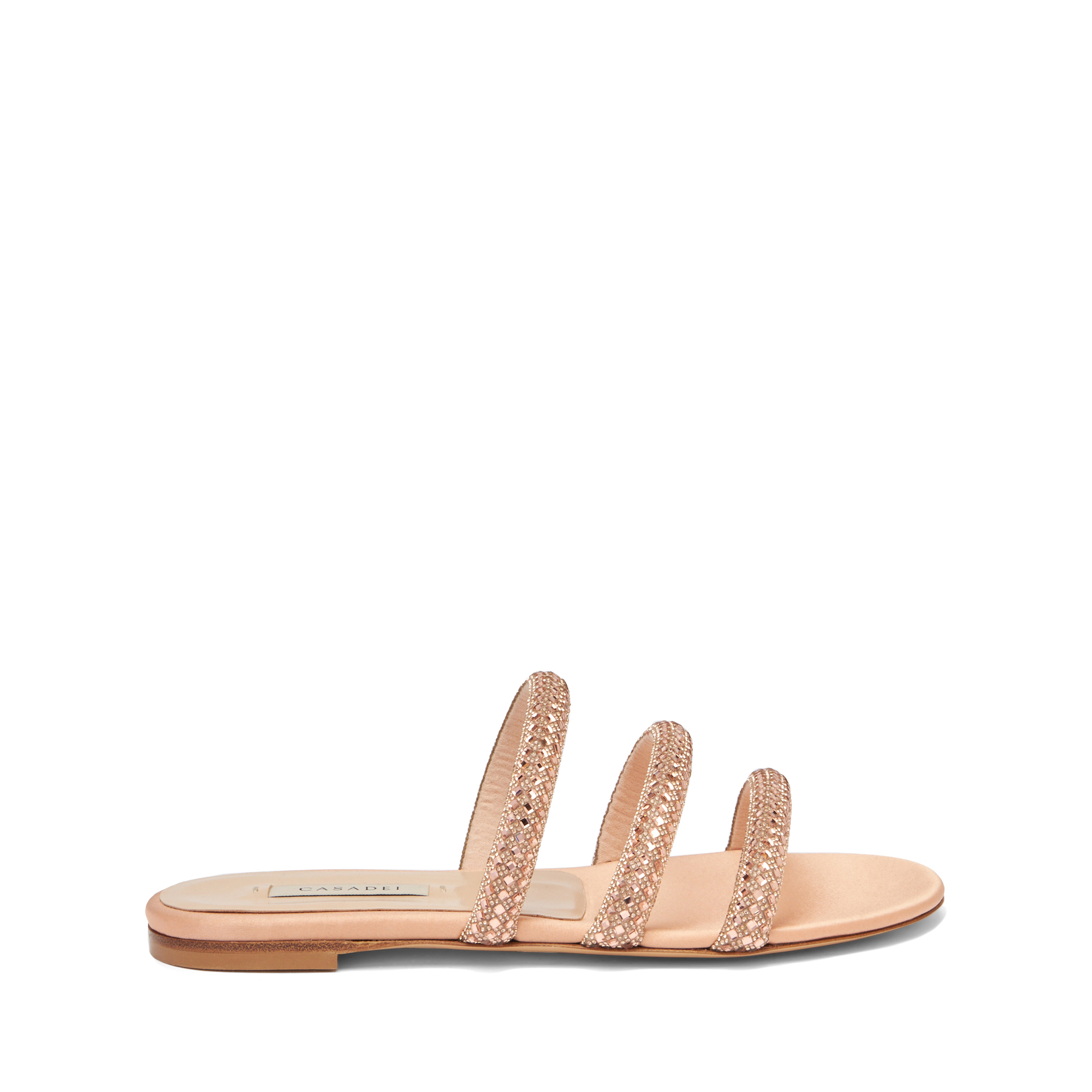 Shop Casadei Stratosphere Slider - Woman Flats And Loafers Light Peach 39