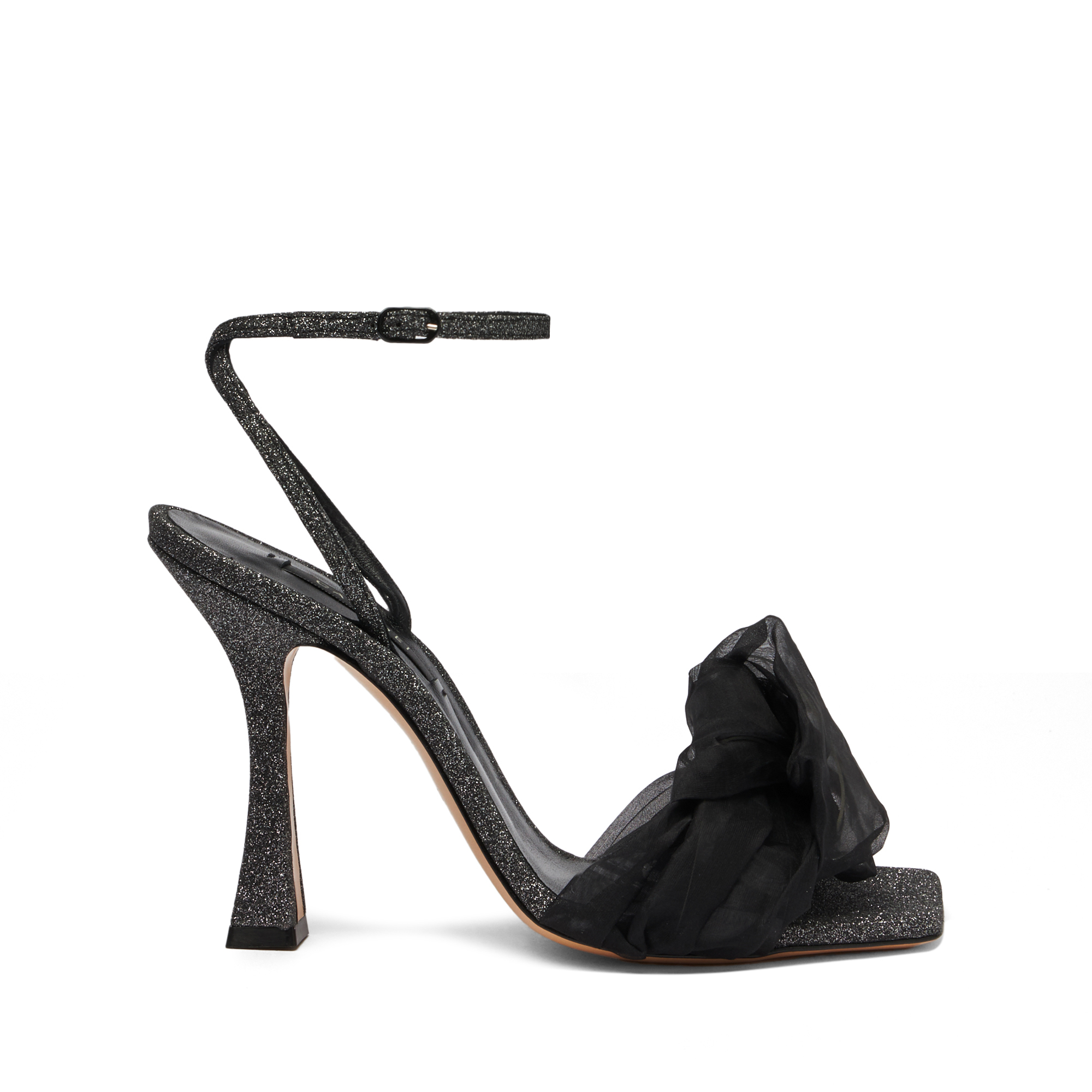 Shop Casadei Geraldine Helen - Woman Sandals Black And Black Infinity 39