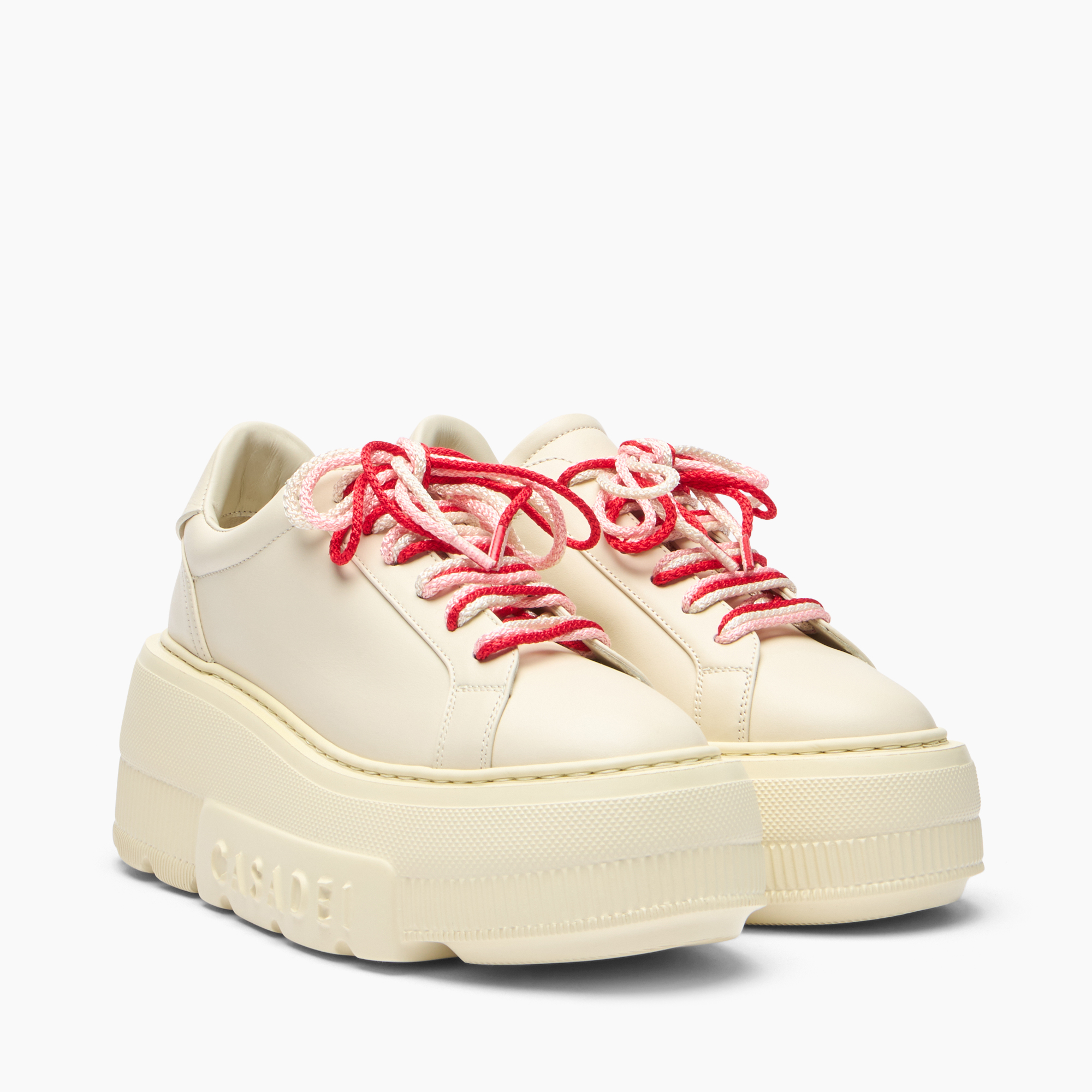  Casadei Nexus  With Contrasting Lace Sneaker - Frau Sneakers Milk 38 