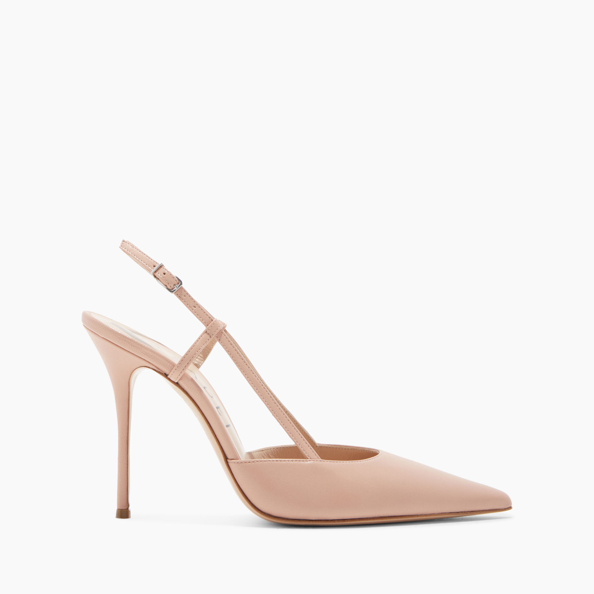 Casadei Scarlet Leather Slingback - Woman Pumps And Slingback Rosè 39 In Rosè