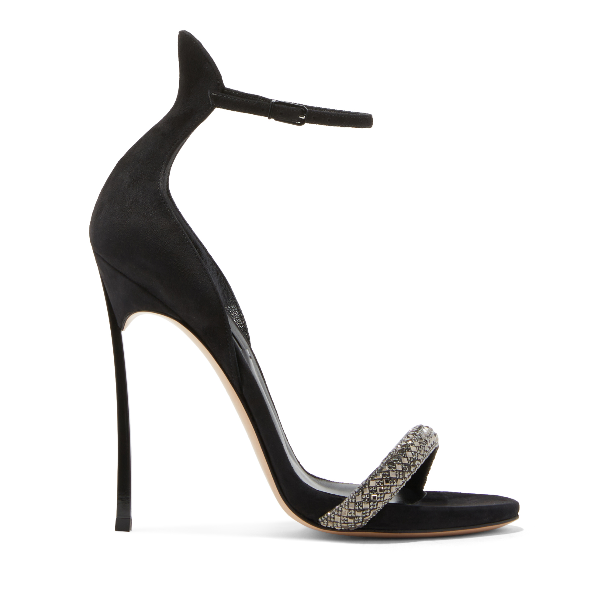 Casadei Cappa Blade Stratosphere - Woman Sandals Jet Ematite And Black 37