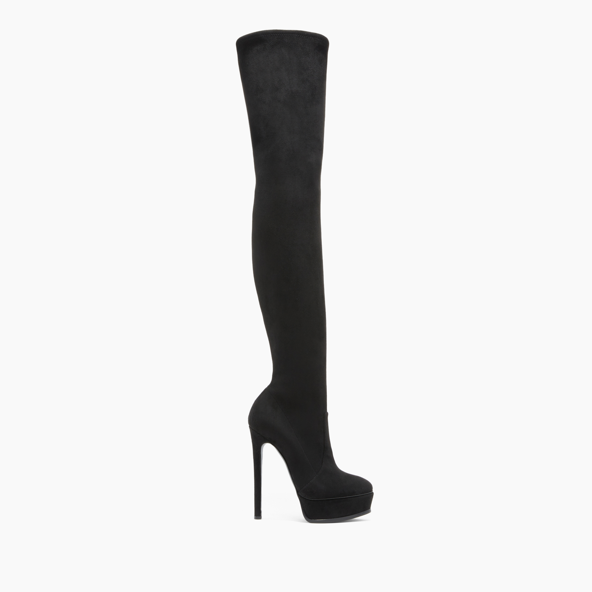 Shop Casadei Flora - Woman Over The Knee Black 41