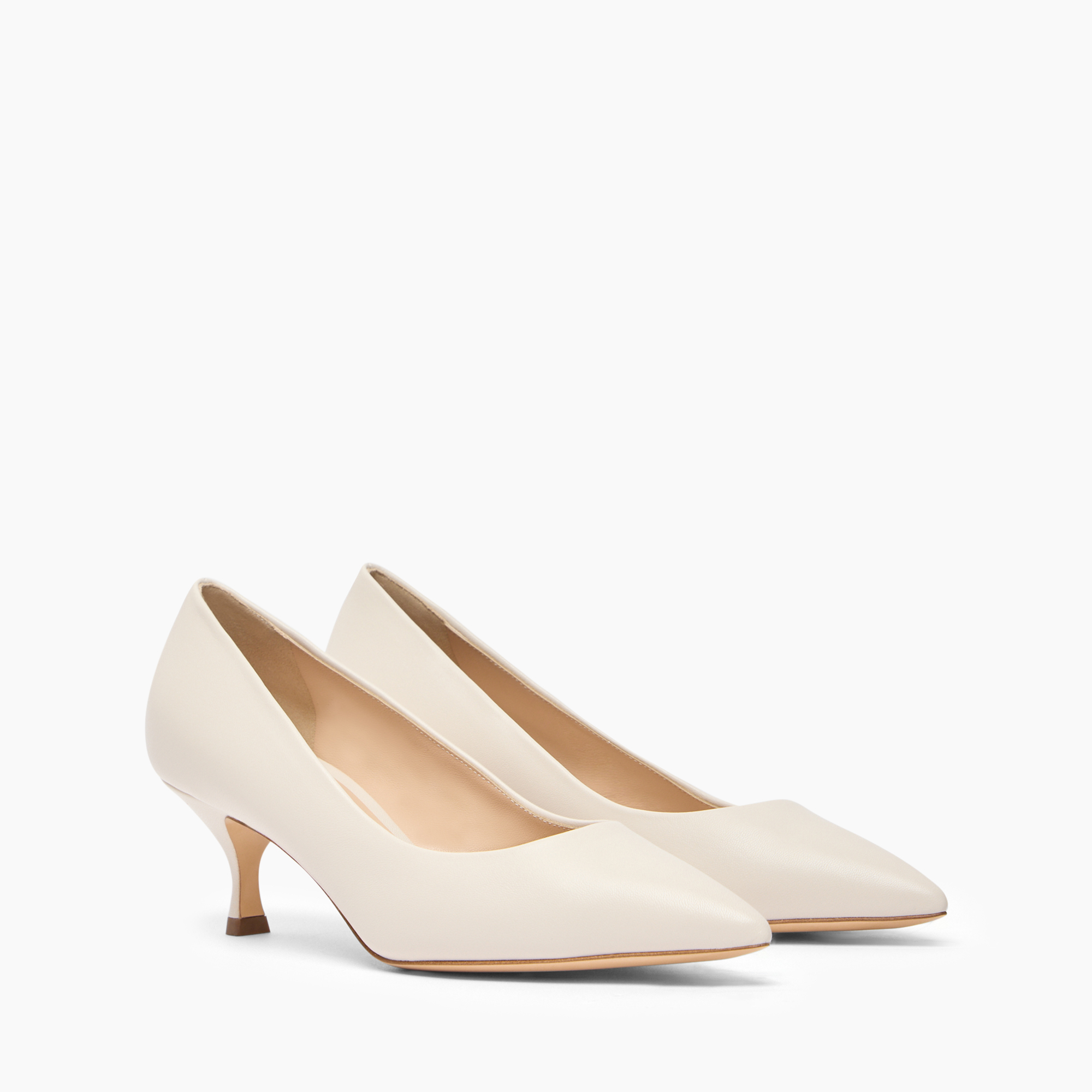  Casadei Julia Leather Pumps - Frau Pumps Und Slingback Ecrù 36.5 