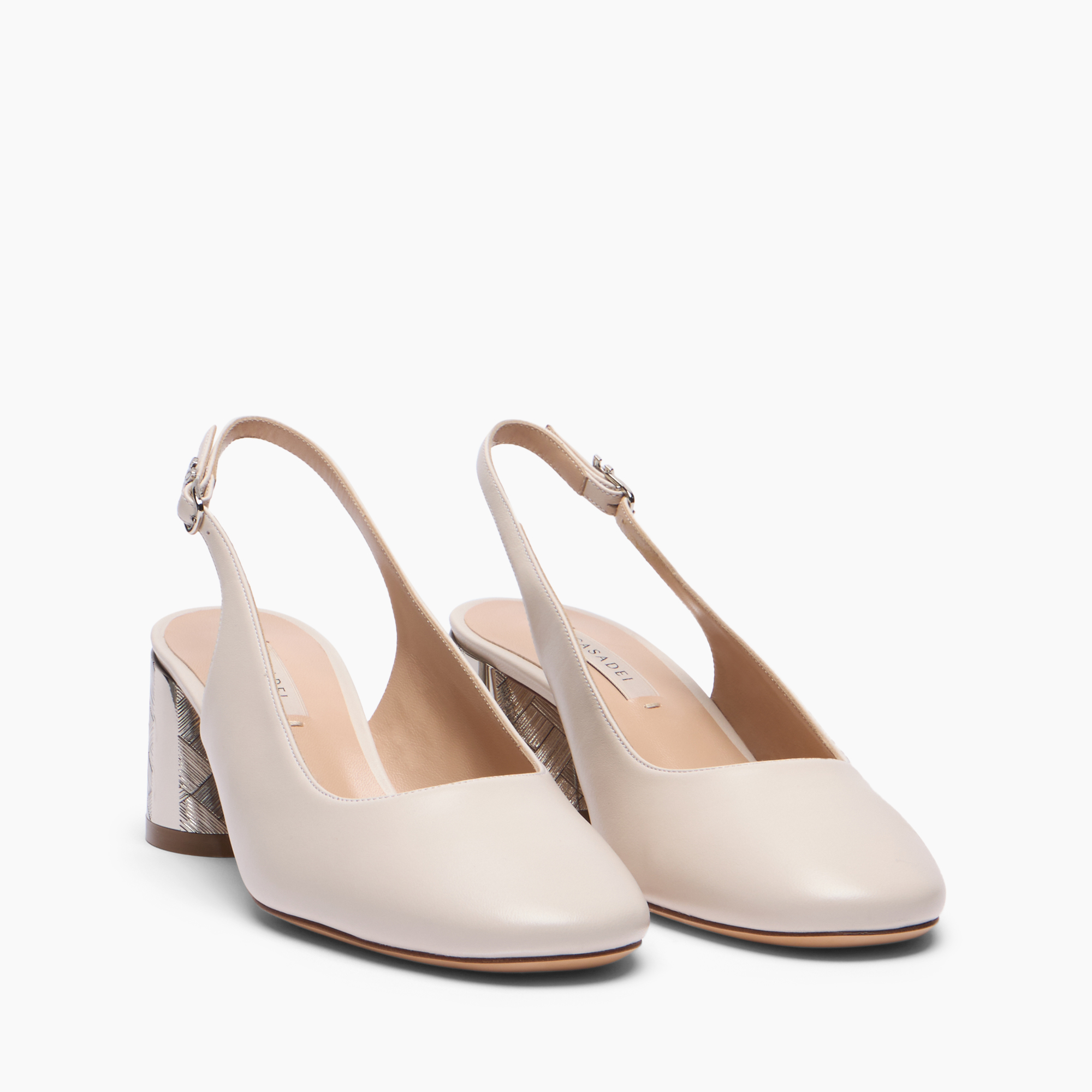  Casadei Cleo Reflex Slingback - Frau Pumps Und Slingback Ecrù 35 