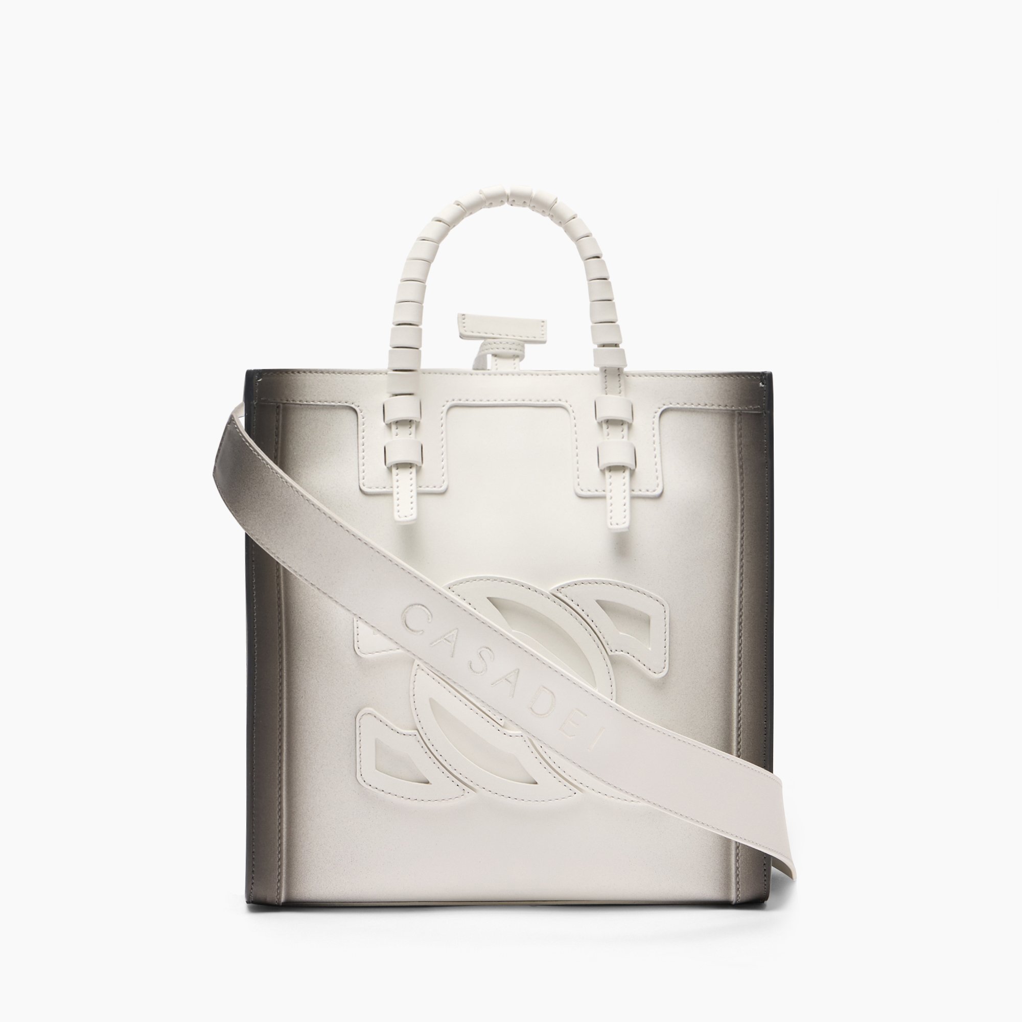 Casadei Mini Beaurivage Shade Bag - Woman Bags White And Black Qt In White And Black