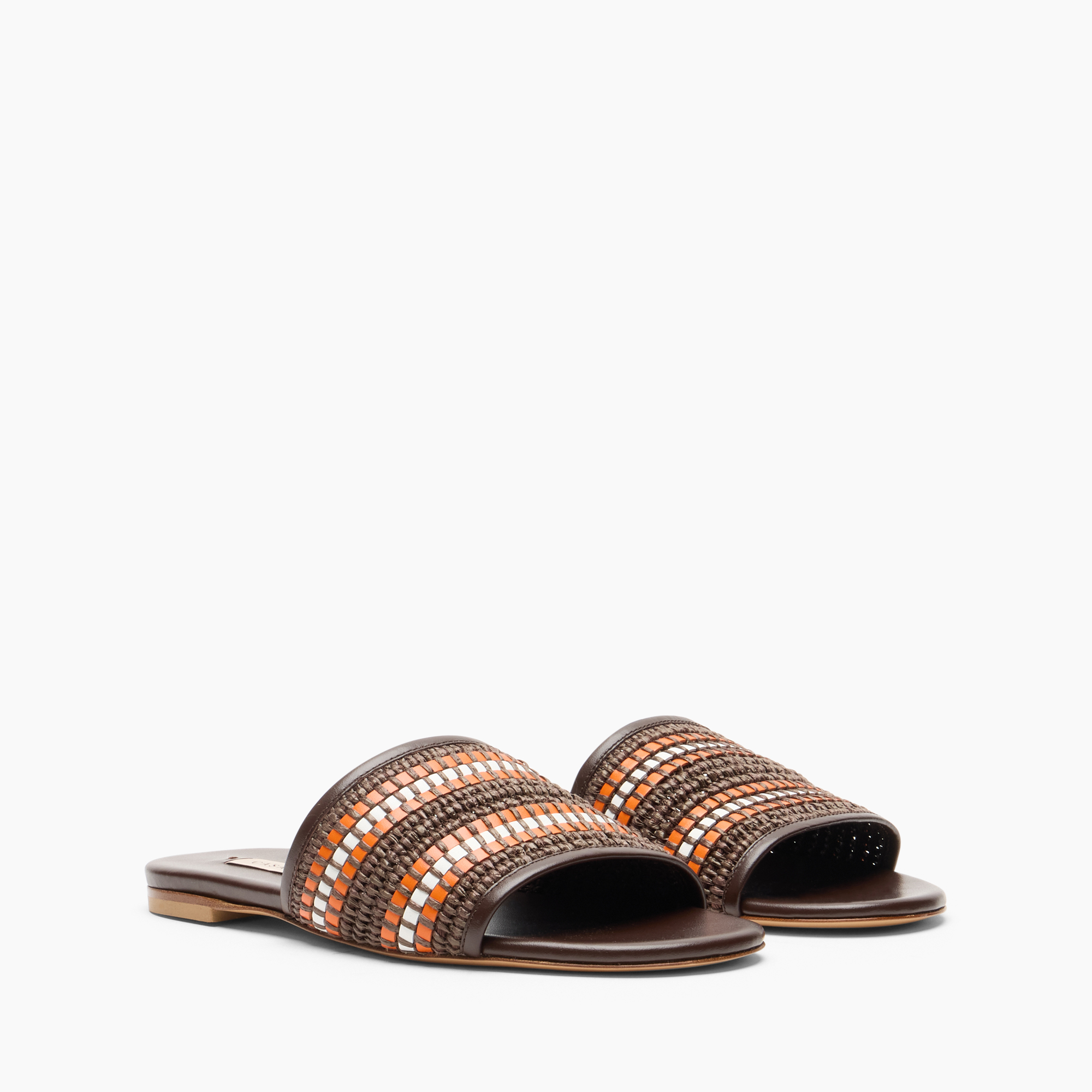  Casadei Amalfi Slide Sandale - Frau Flats Mehrfarbig5 40.5 