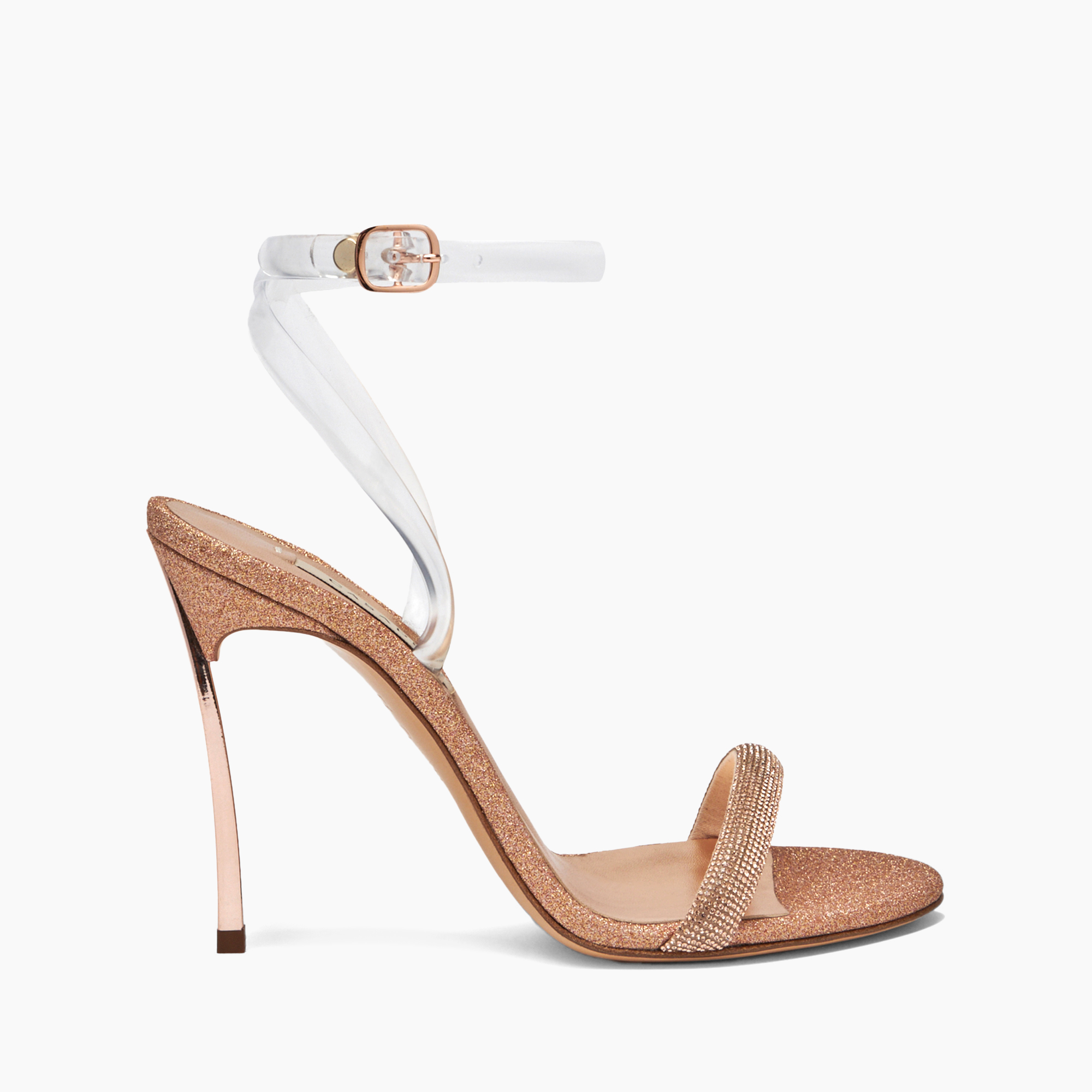 Casadei Blade Jasmine - Woman Sandals Light Peach And Rose Gold 39