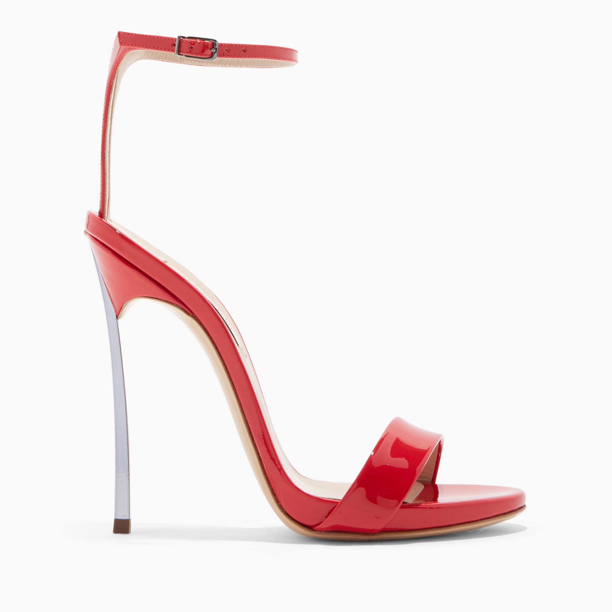 Casadei Blade Patent Leather - Woman Sandals Lipstick 39