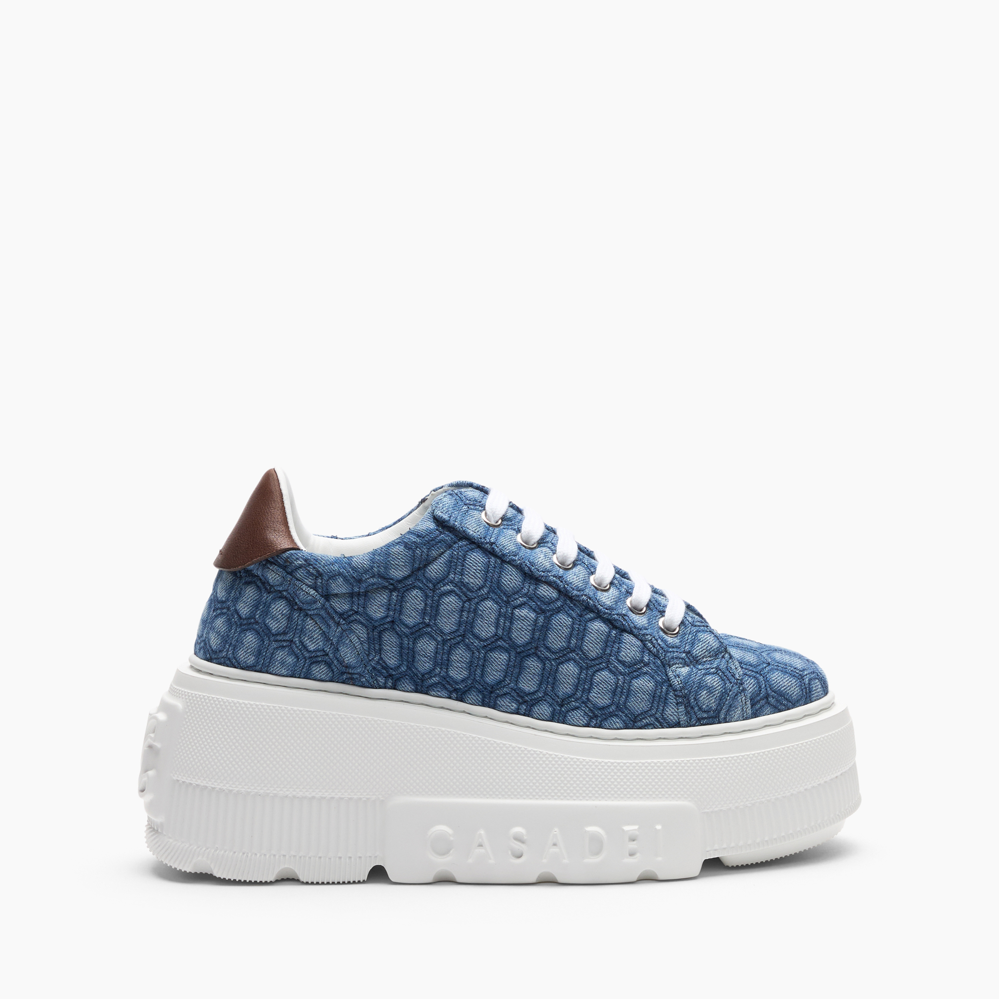 Casadei Nexus Denim - Woman Sneakers Denim And Saddle 38.5