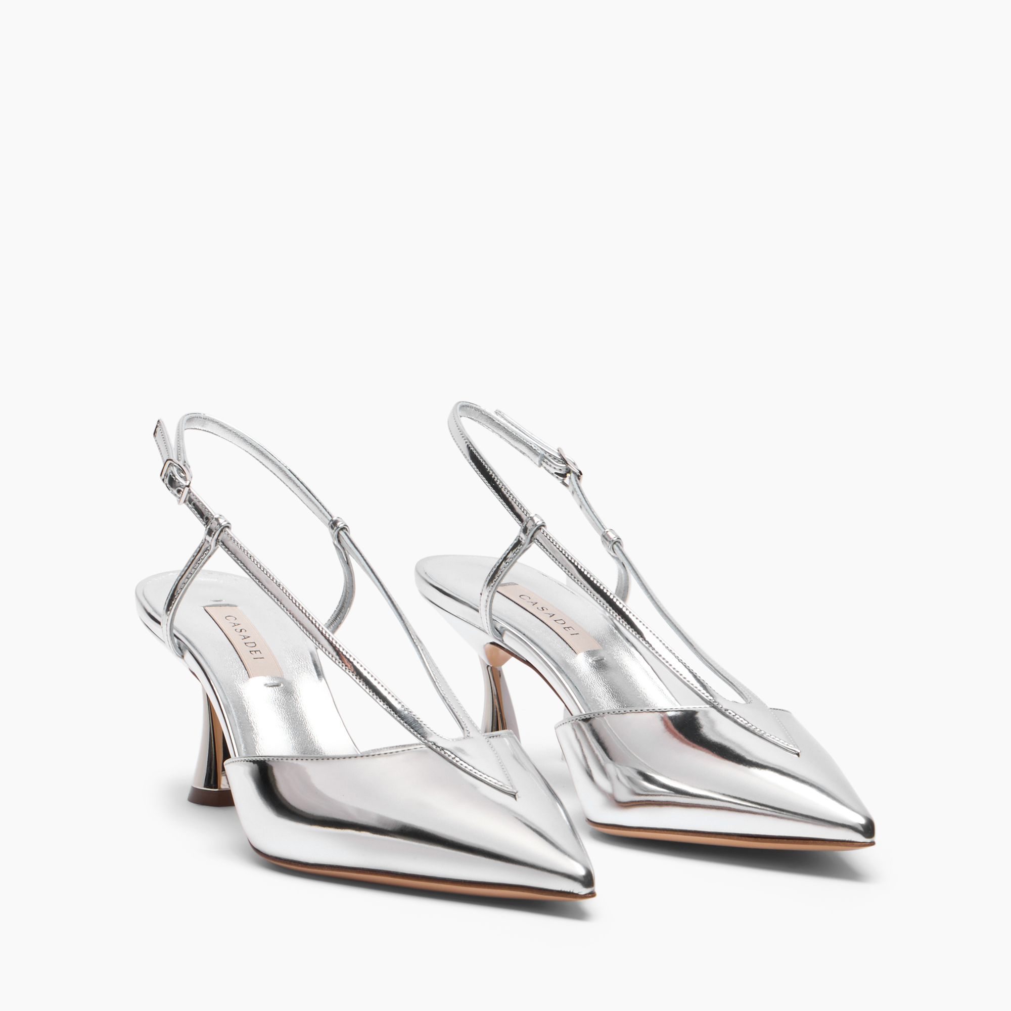  Casadei K-blade Interstellar Victory Slingback - Frau Pumps Und Slingback Silver 36 