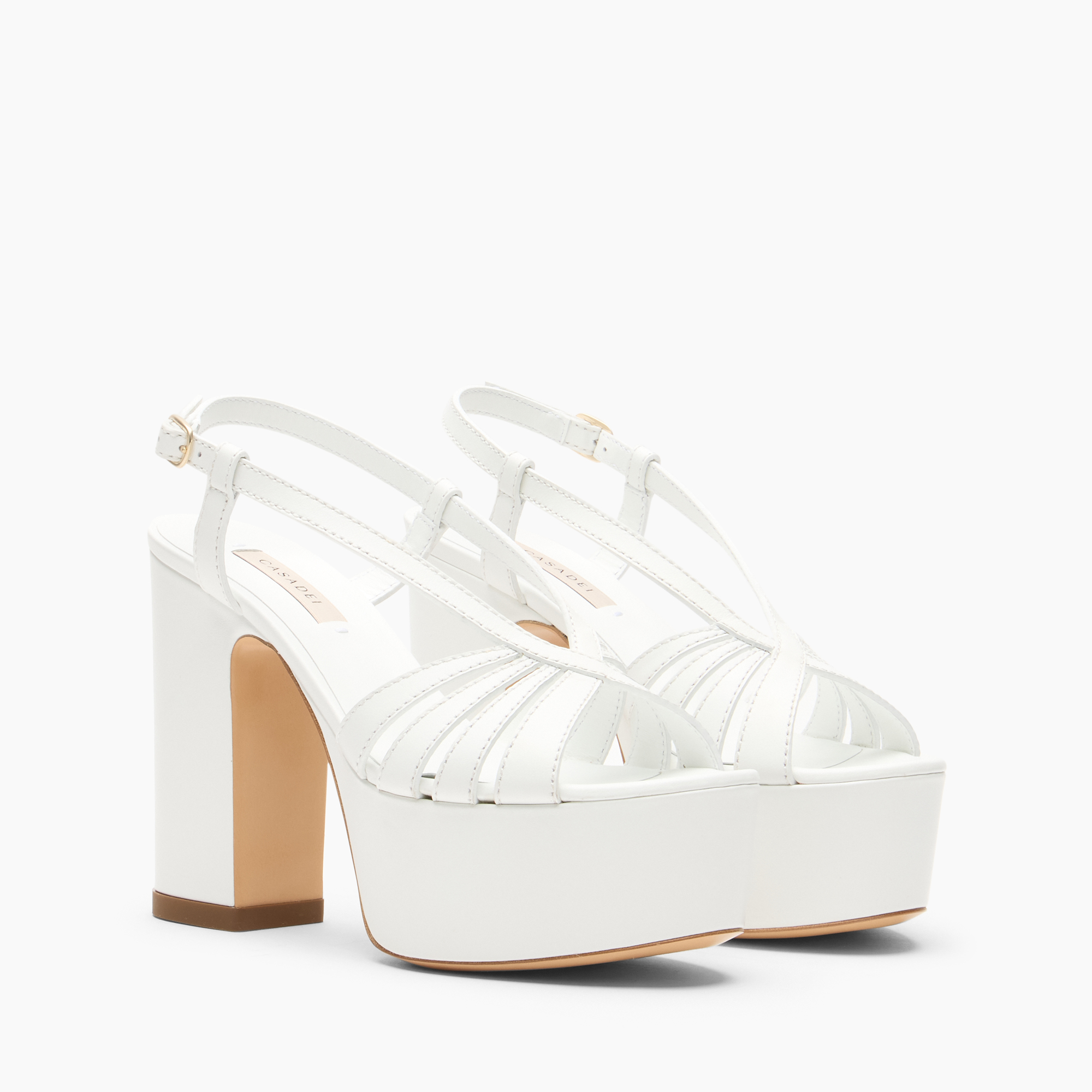  Casadei Elsa Plateauschuhe - Frau Plateauschuhe Weiss 36 
