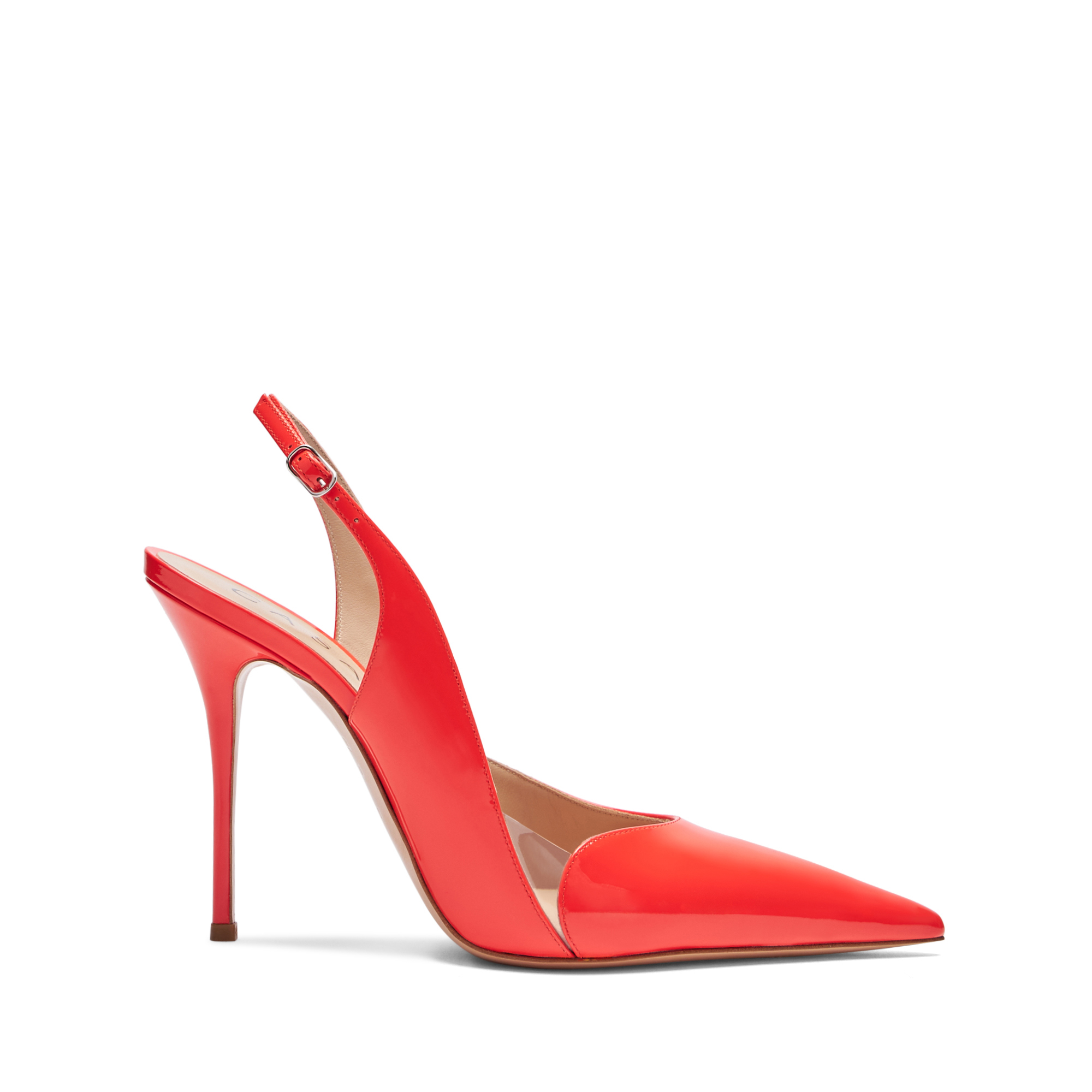 Shop Casadei Scarlet Slingback Patent Leather - Woman Pumps And Slingback Coralflame 38