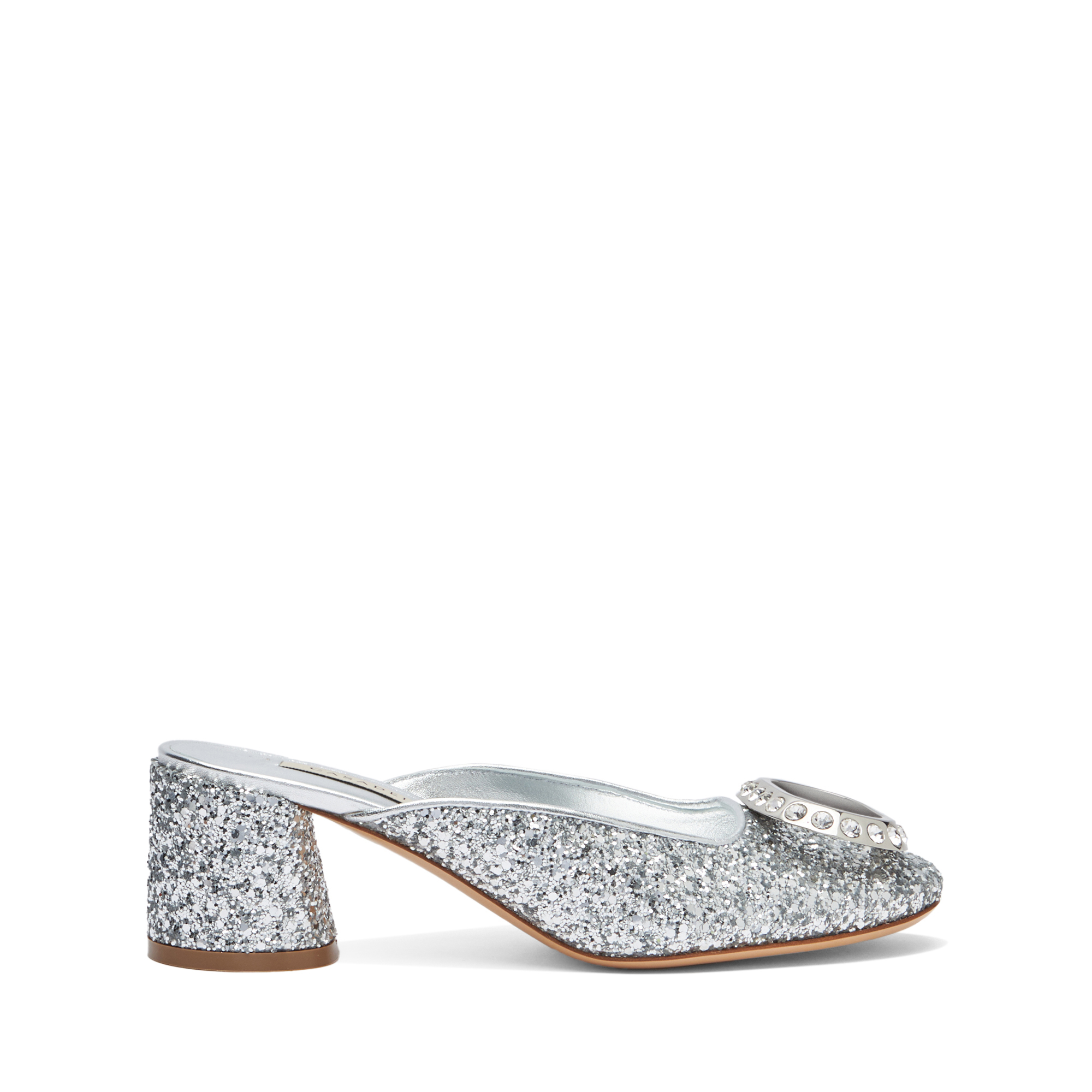 Casadei Ring Cleo Sabot - Woman Mules Silver 40