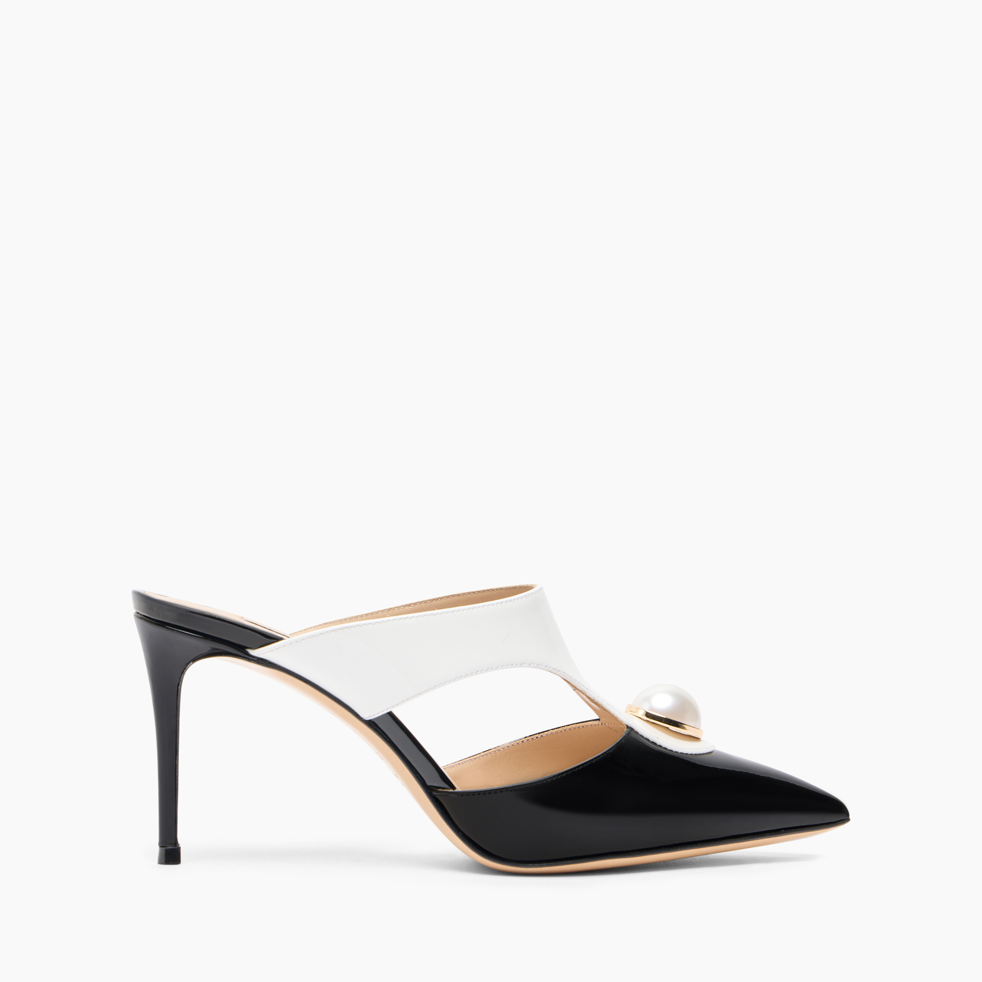 Casadei Julia Big Pink Mules - Woman Mules Black And White 36