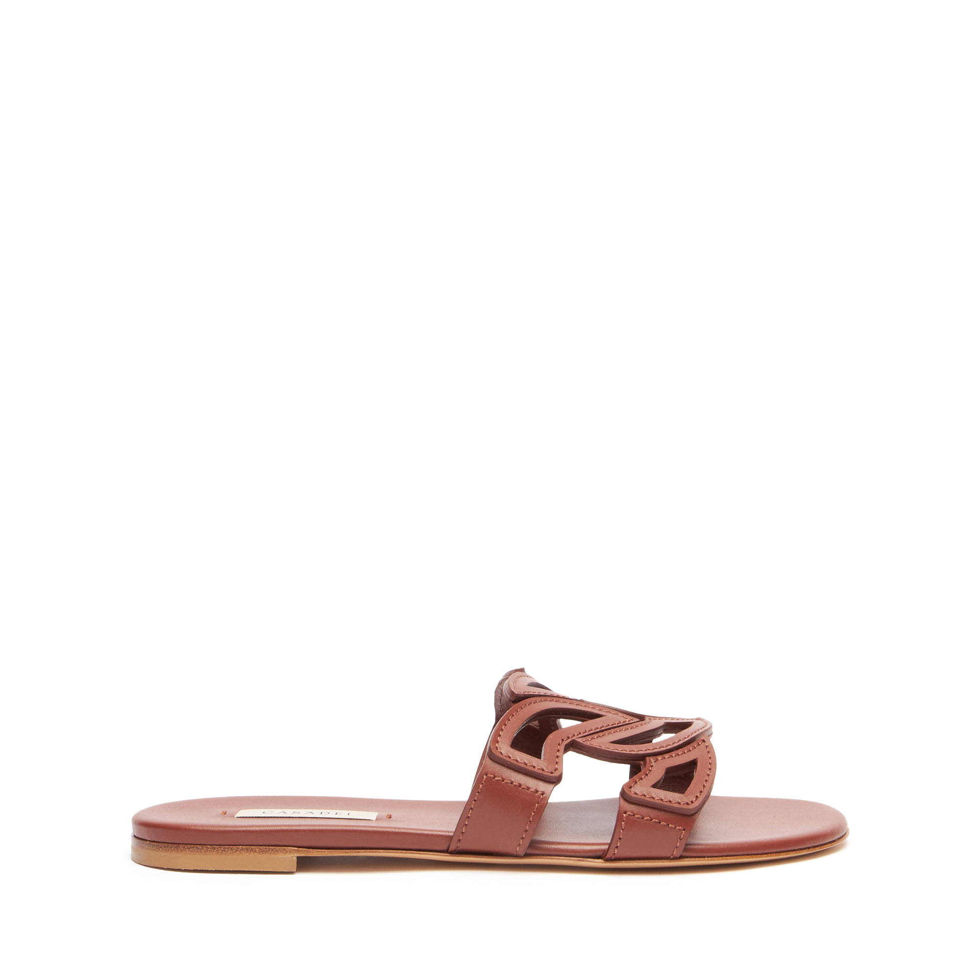 Casadei Miramar Slides - Woman Flats And Loafers Rum 39