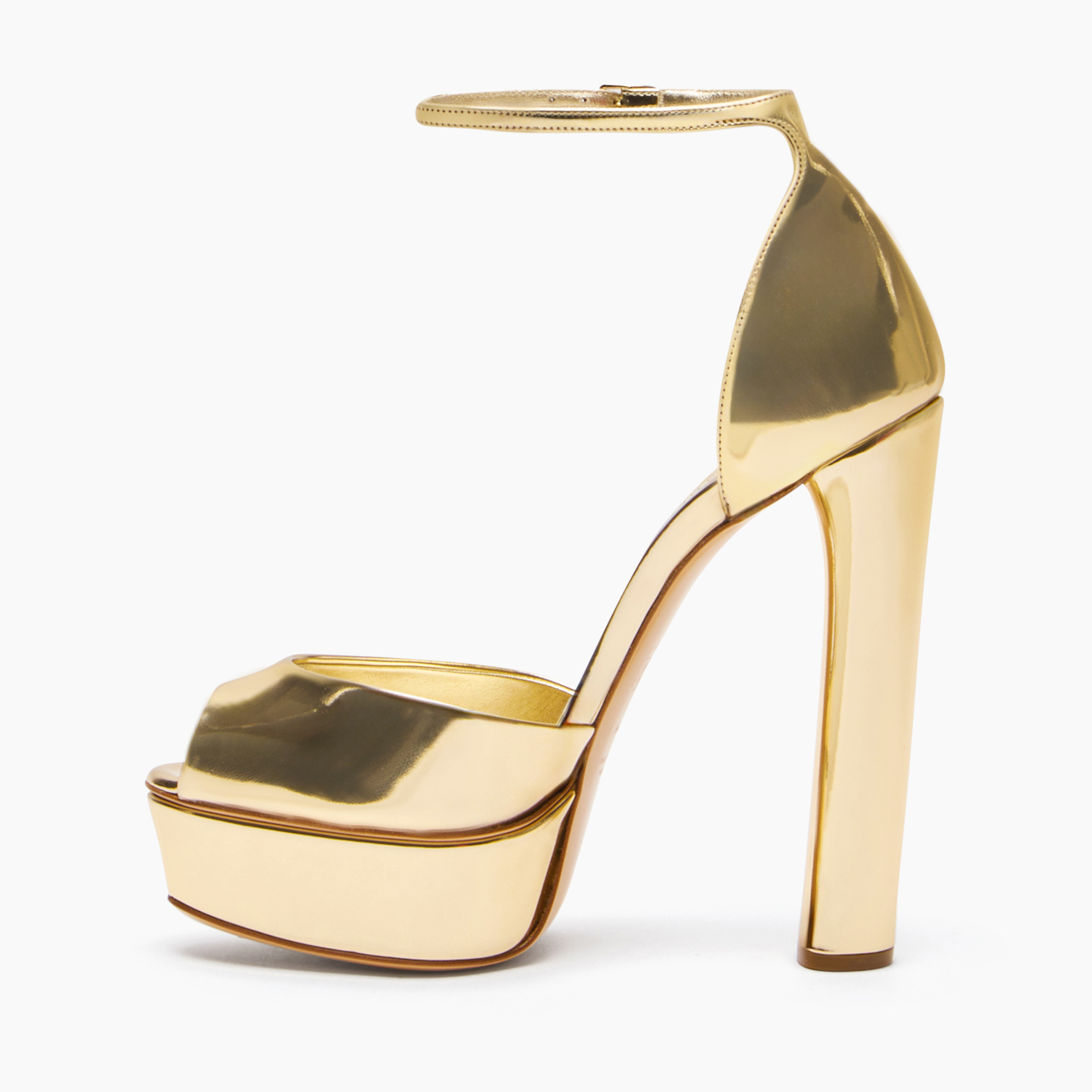  Casadei Flora Intestellar Platform Sandals - Frau Plateauschuhe Platinum 36.5 