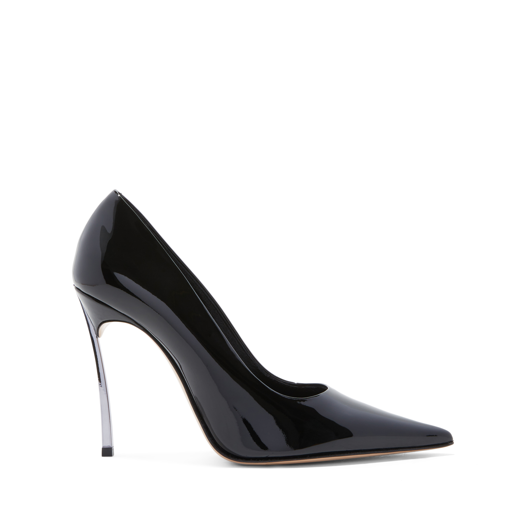 Shop Casadei Superblade Patent Leather - Woman Pumps And Slingback Black 37