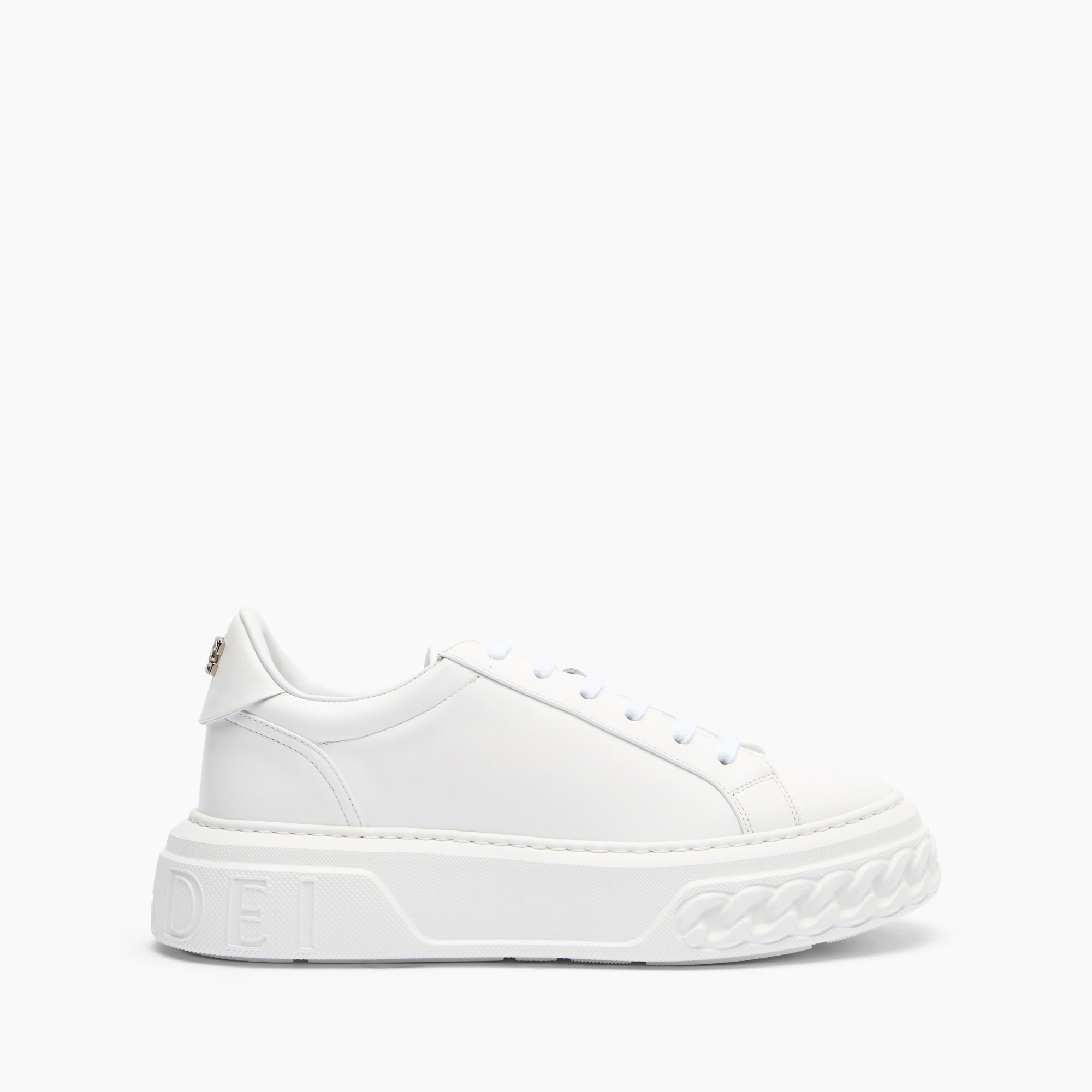 Casadei Women's White Off Road Leather Sneakers - Woman Sneakers 36