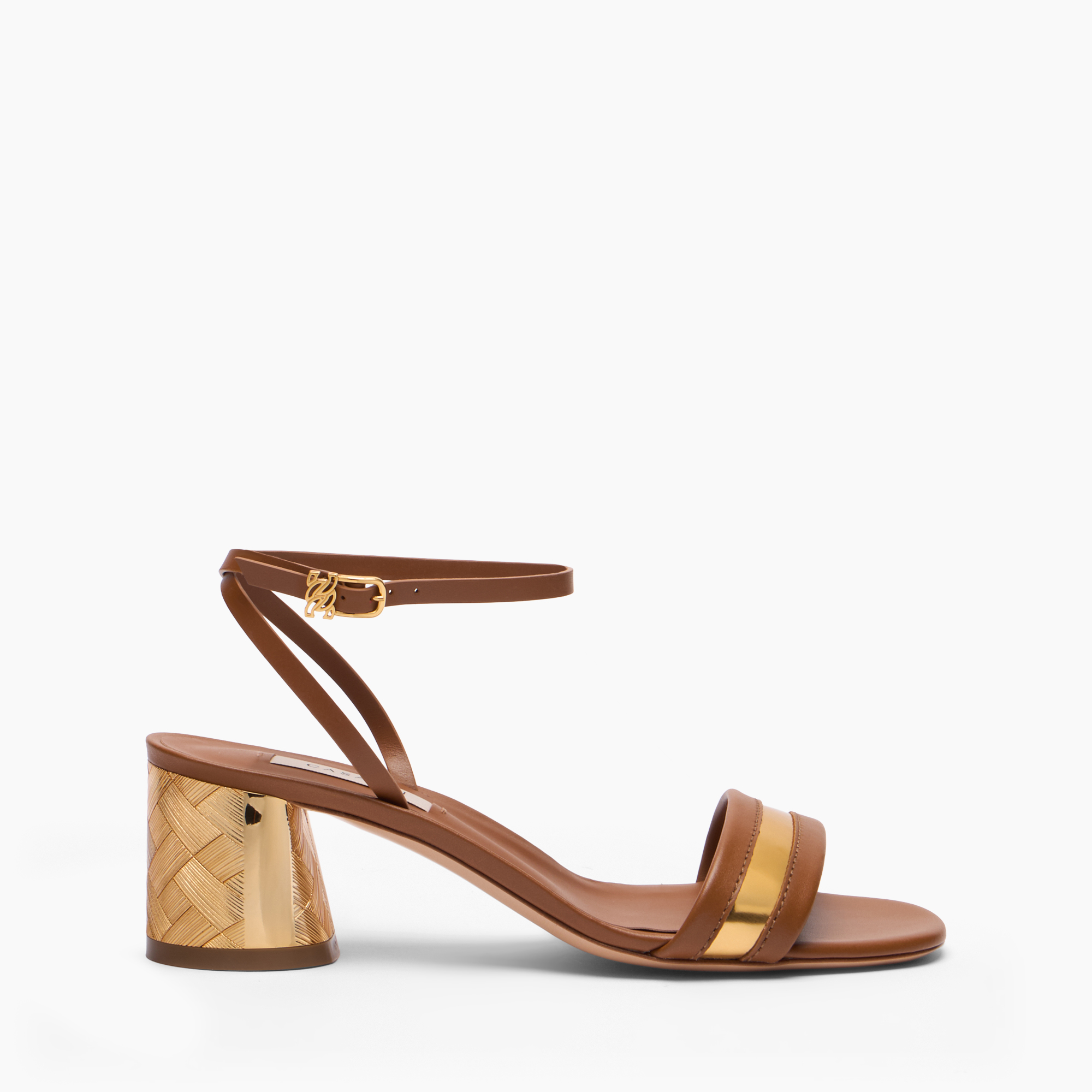 Cleo Reflex Sandal in Havana, gold for Women | Casadei®