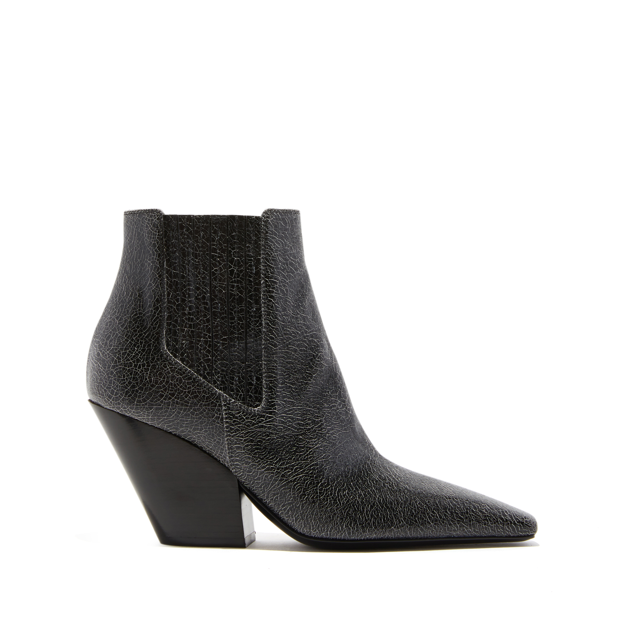 Casadei Anastasia Vulcano Leather - Woman Ankle Boots Black 38
