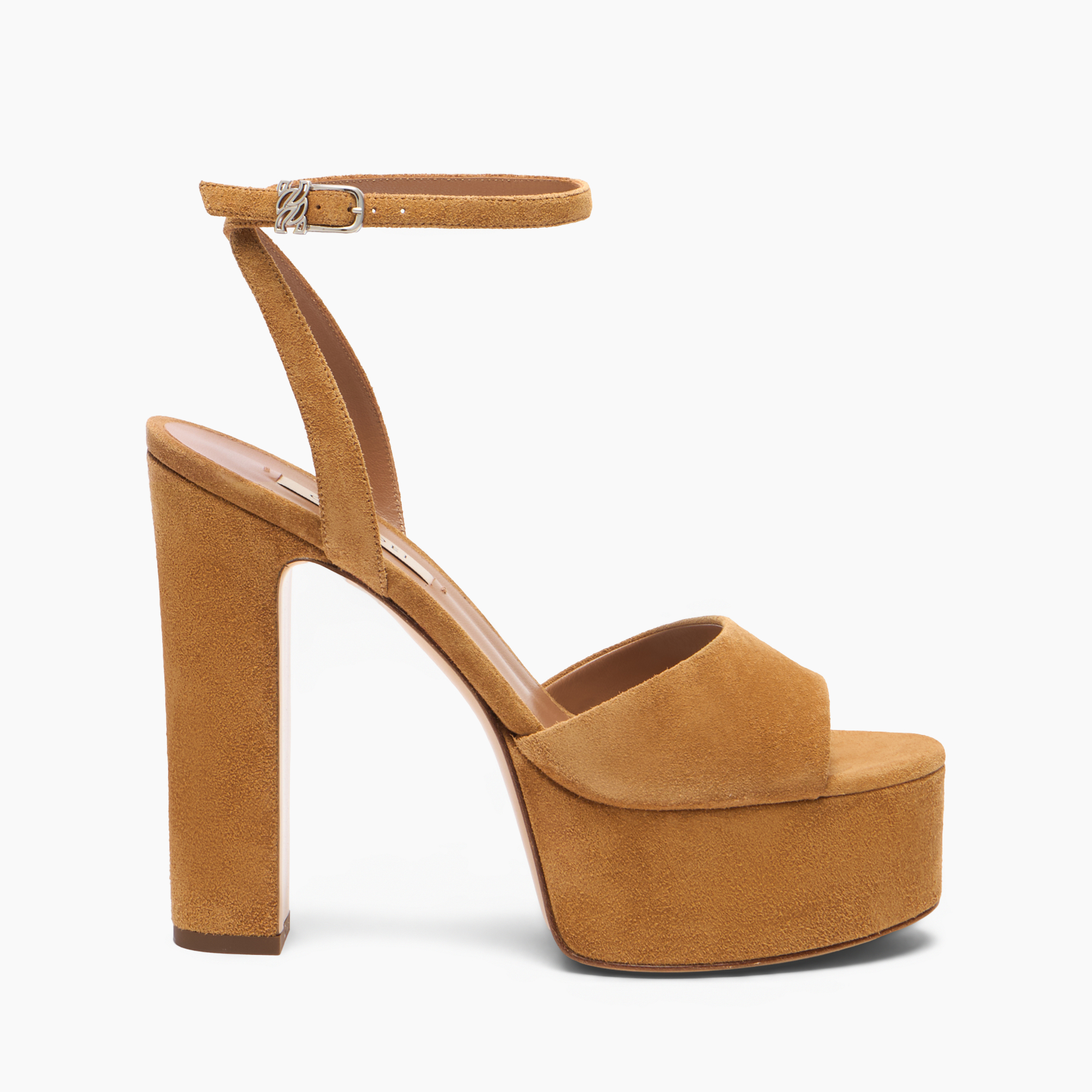 Patty Platform Suede Sandal in Honey for Women | Casadei®