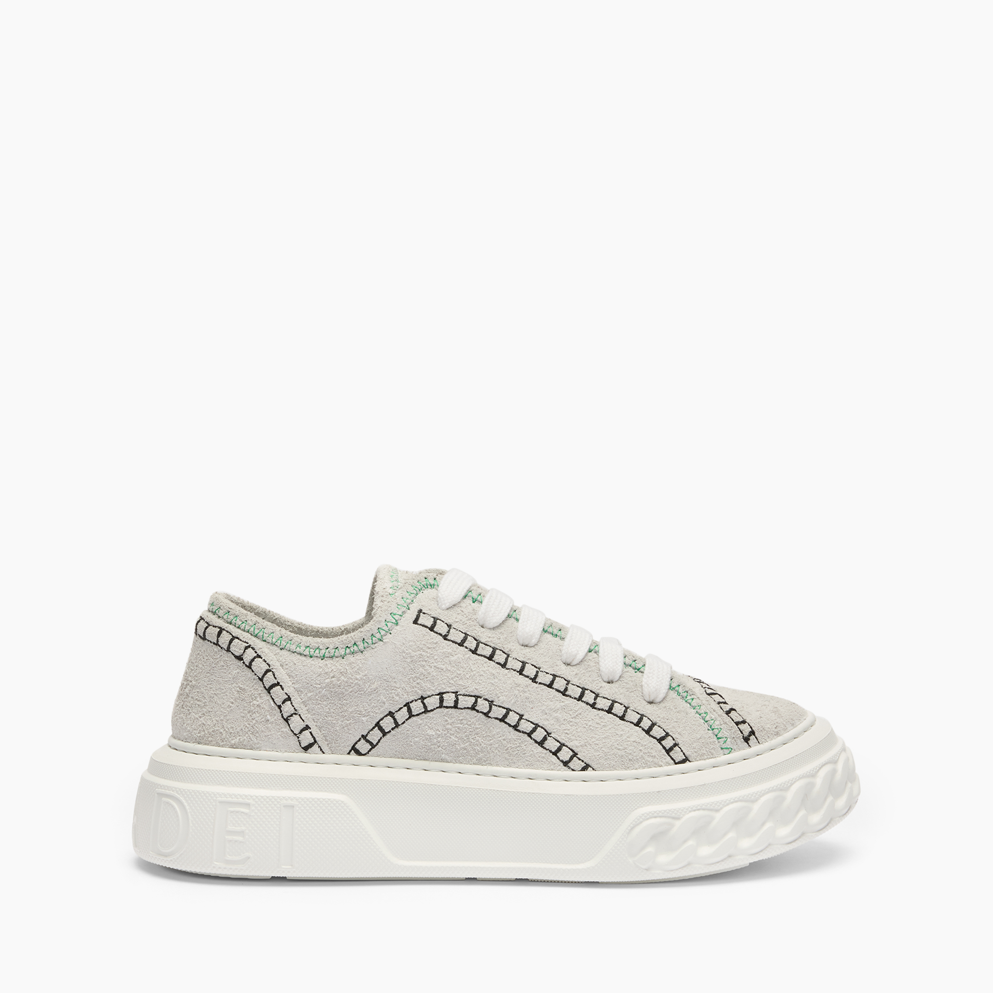 Casadei Stitch Off Road Sneakers - Woman  Ghiaccio 40.5 In Gray