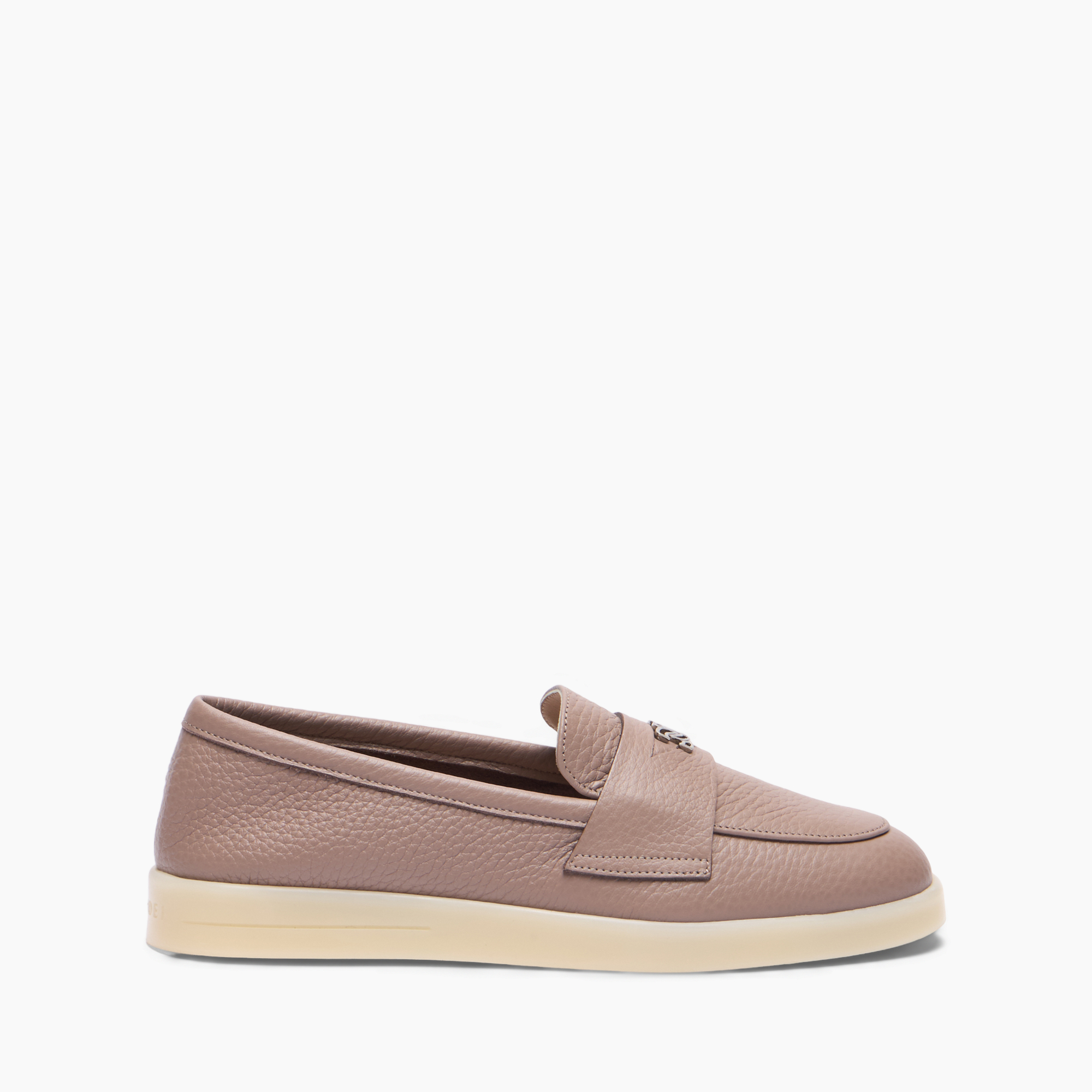 Passage Loafer with C-Chain in Taupe for Women | Casadei®
